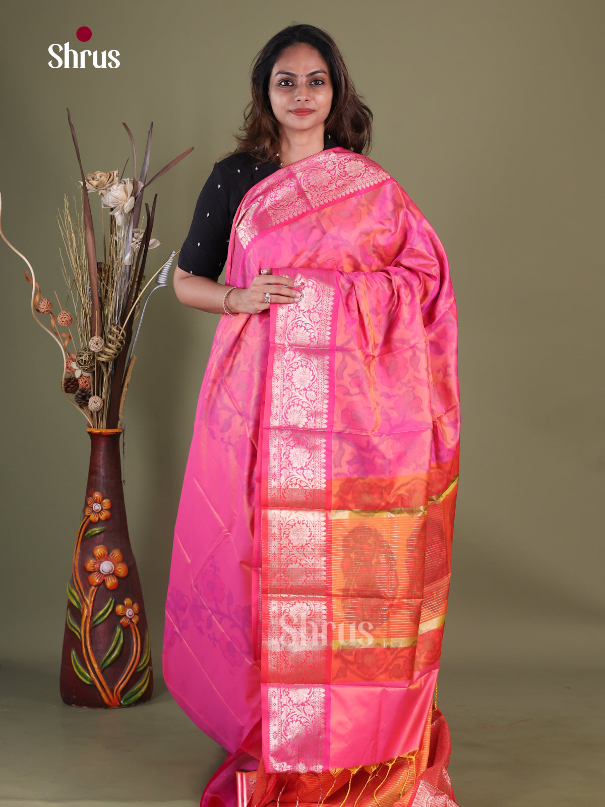 Semi Pochampally Saree - EFS30215