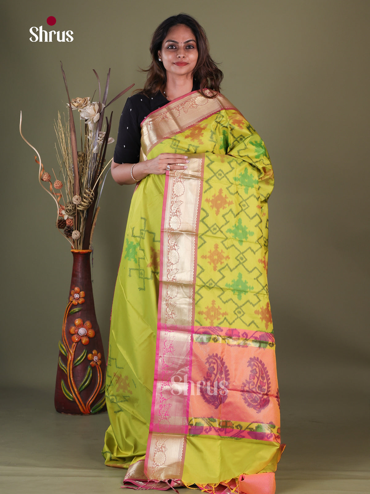Semi Pochampally Saree - EFS30218
