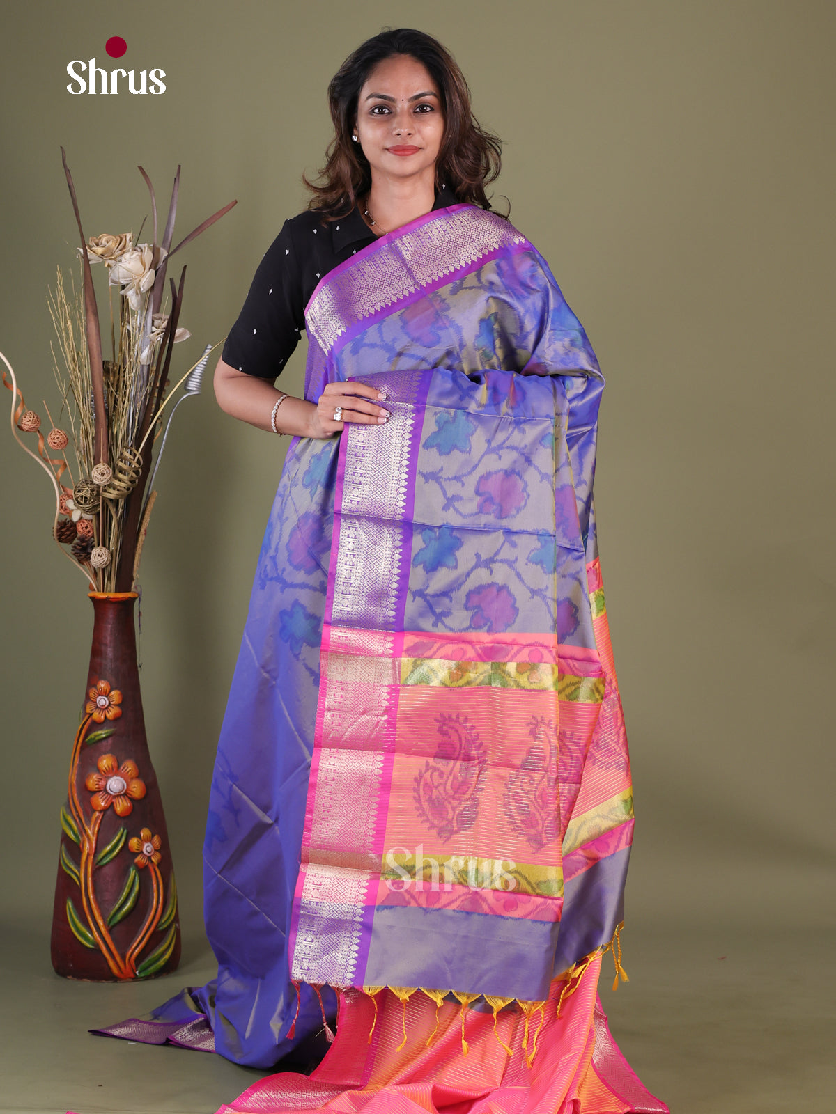 Semi Pochampally Saree - EFS30219