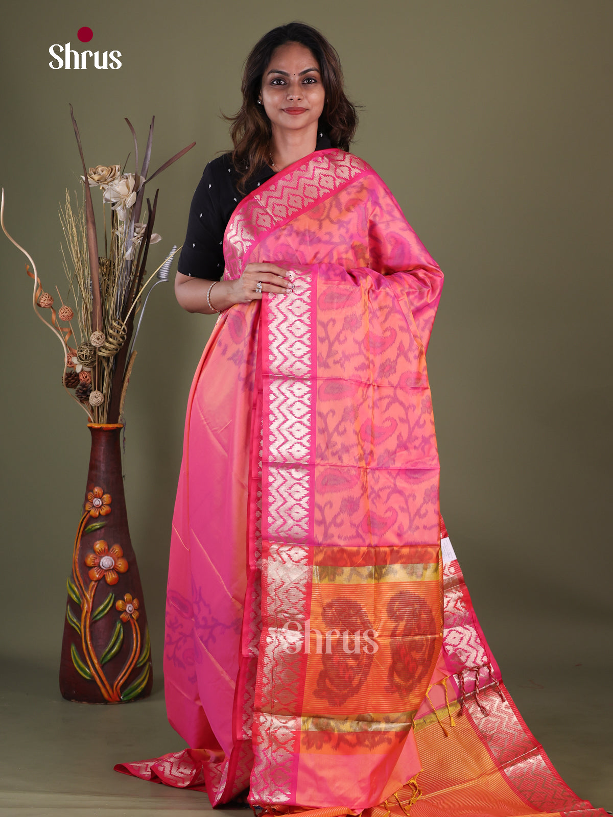 Semi Pochampally Saree - EFS30224