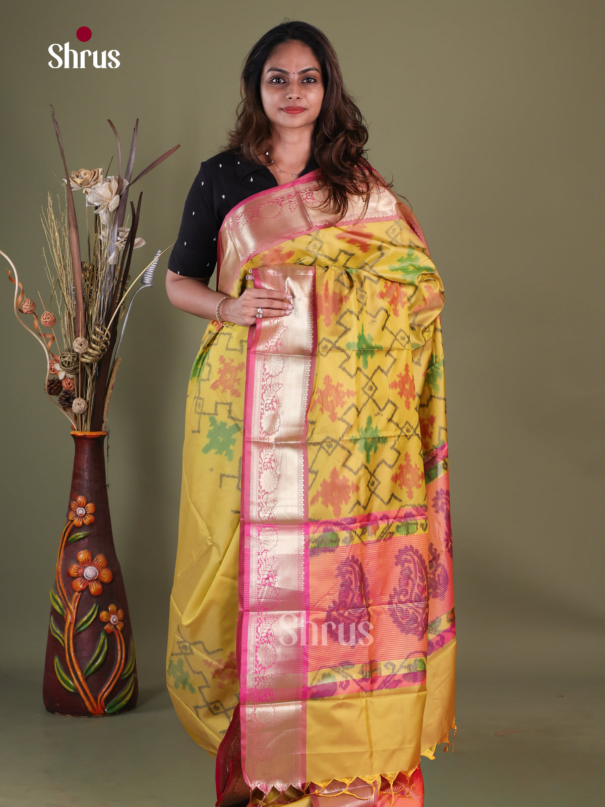 Semi Pochampally Saree - EFS30229