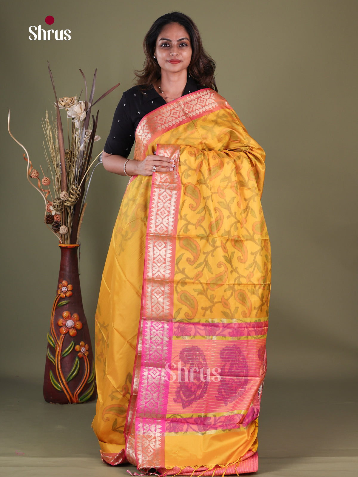 Semi Pochampally Saree - EFS30235