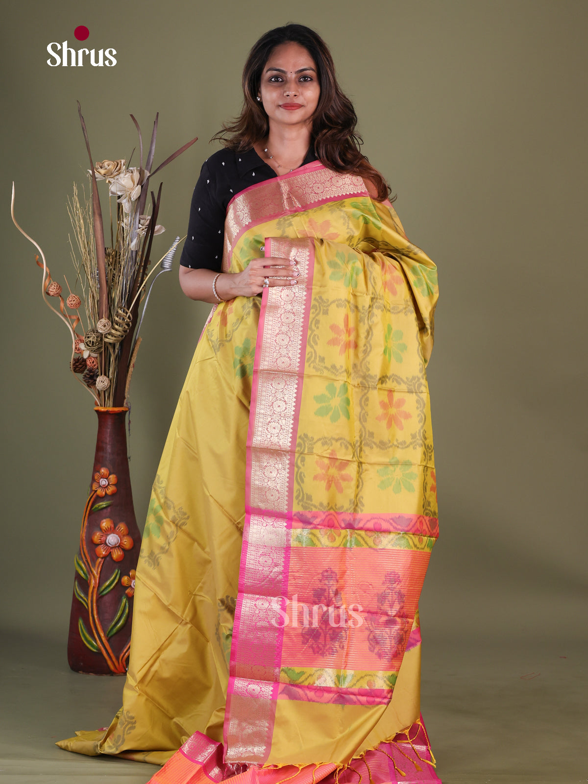 Semi Pochampally Saree - EFS30240