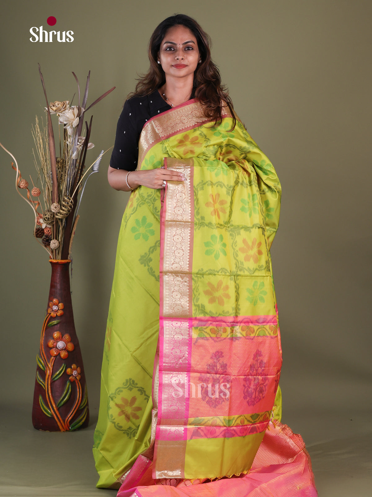 Semi Pochampally Saree - EFS30242