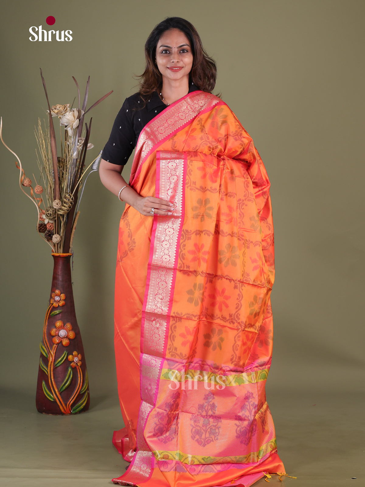 Semi Pochampally Saree - EFS30247