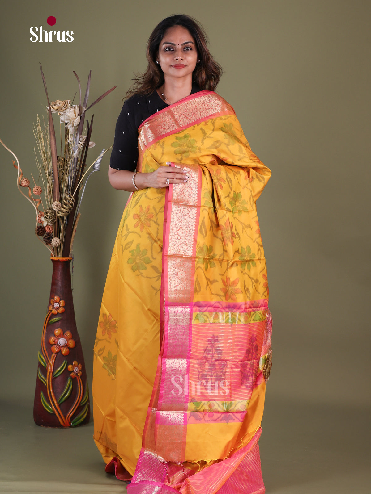 Semi Pochampally Saree - EFS30252