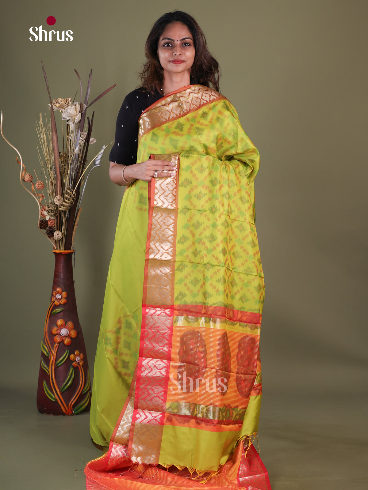 Semi Pochampally Saree - EFS30253