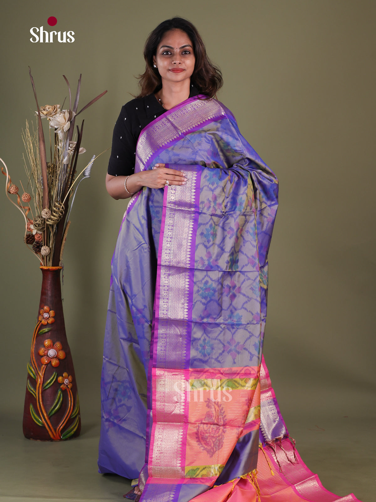 Semi Pochampally Saree - EFS30254