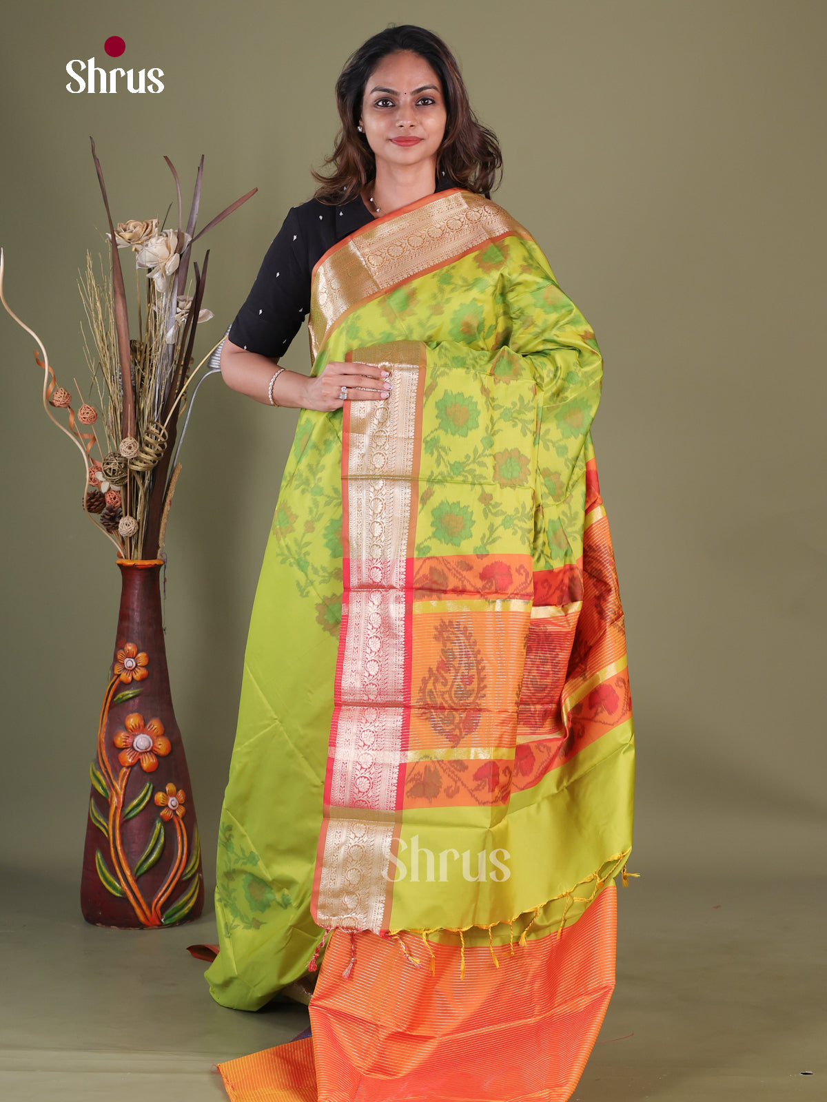 Semi Pochampally Saree - EFS30255
