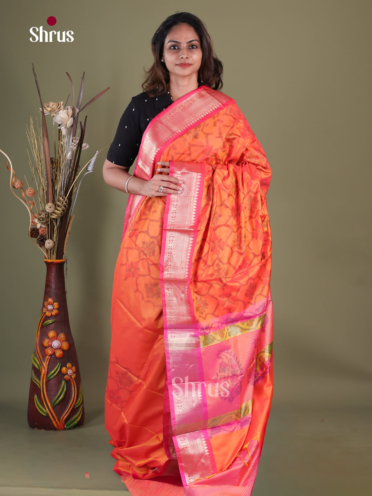 Semi Pochampally Saree - EFS30263