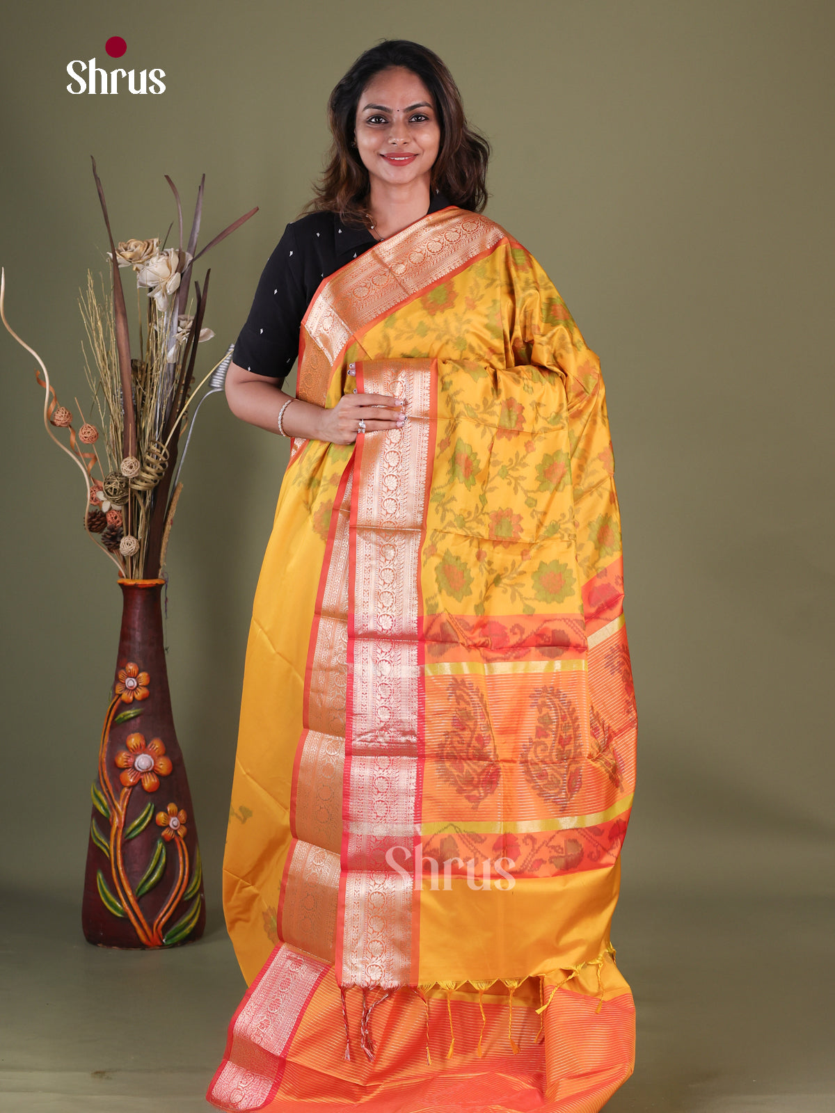 Semi Pochampally Saree - EFS30265