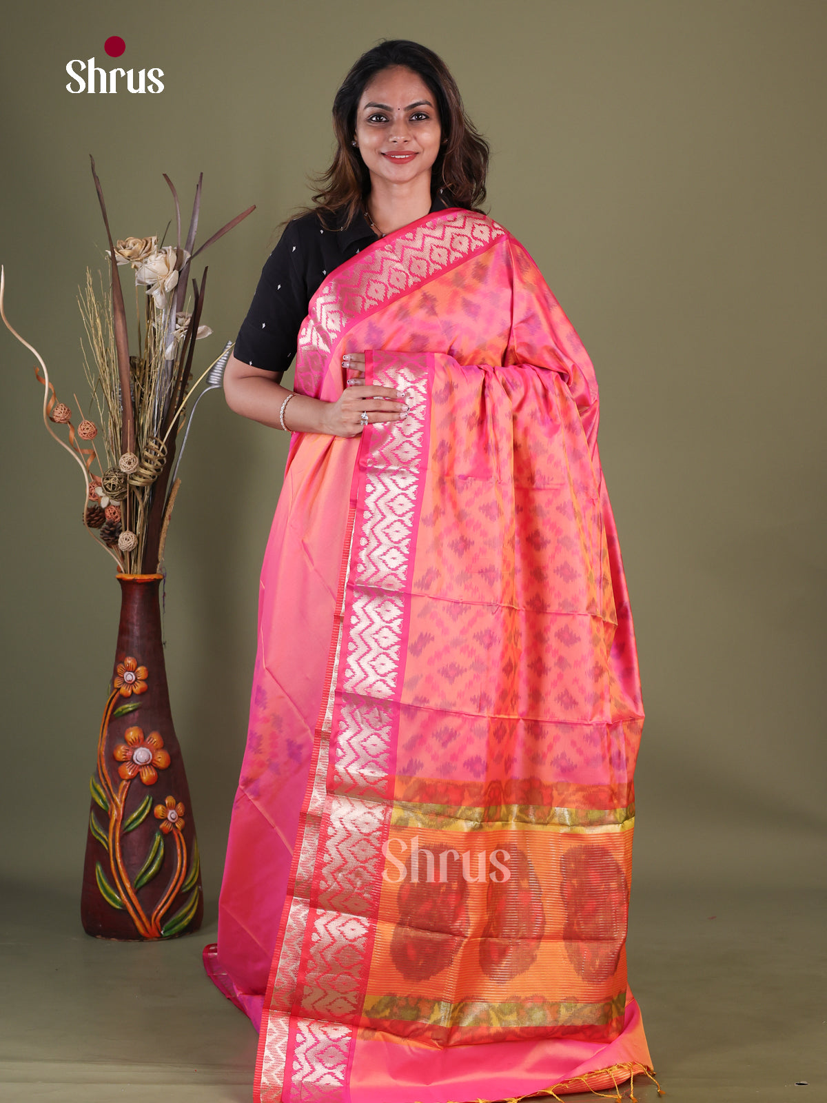 Semi Pochampally Saree - EFS30272