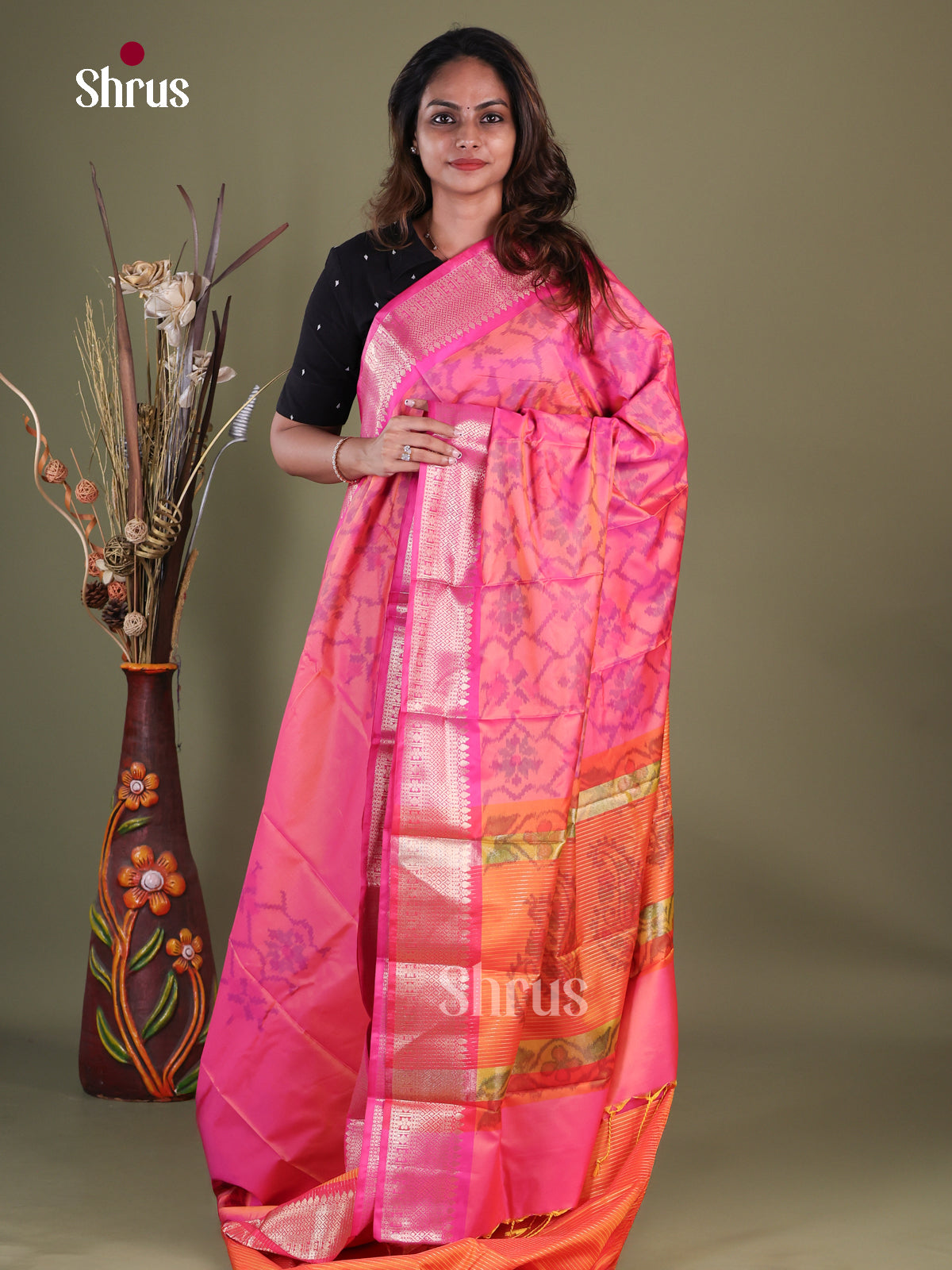 Semi Pochampally Saree - EFS30274