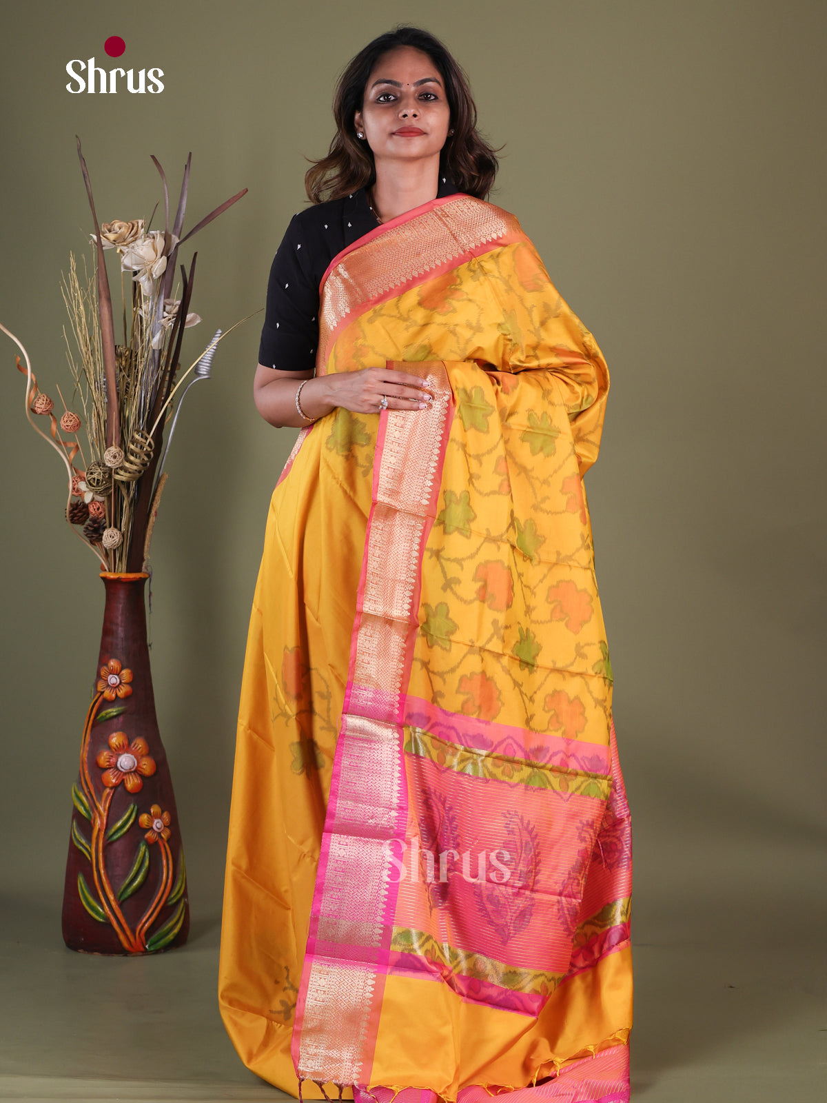 Semi Pochampally Saree - EFS30275