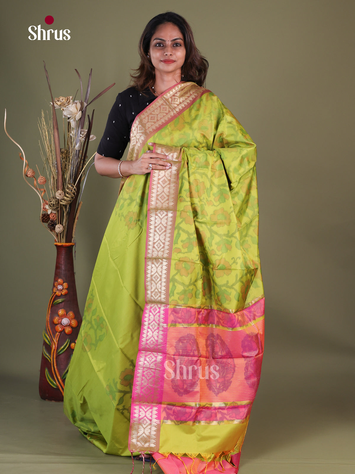 Semi Pochampally Saree - EFS30290