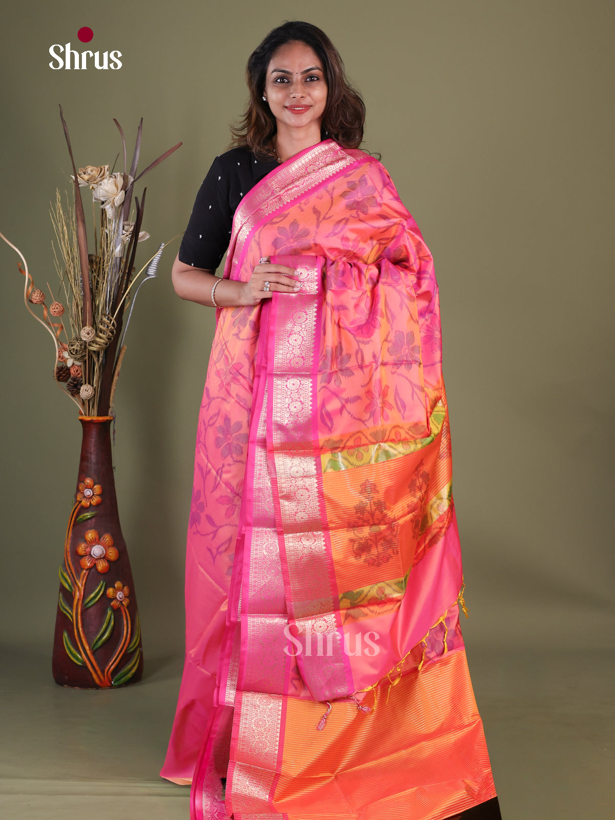 Semi Pochampally Saree - EFS30303
