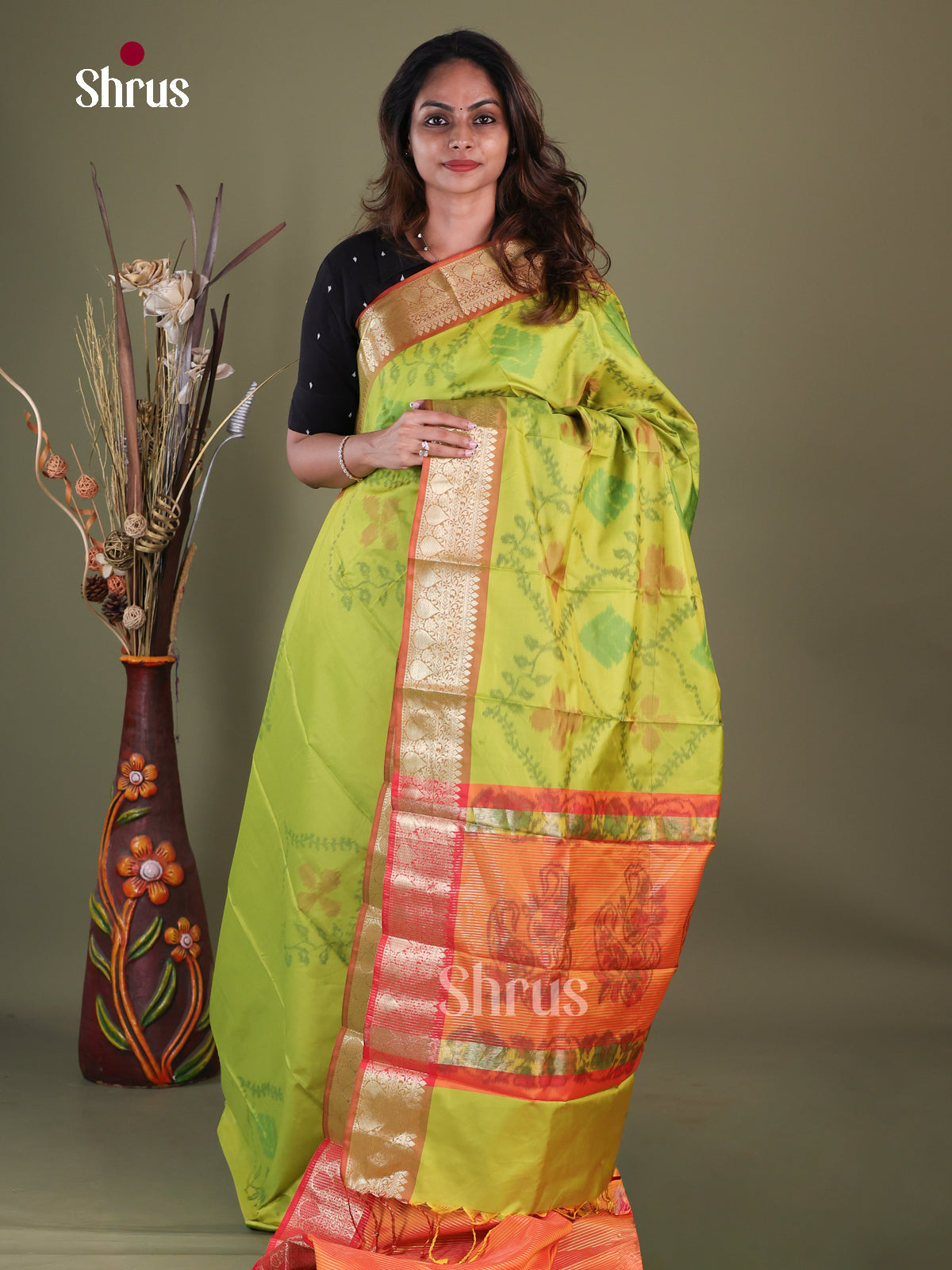 Semi Pochampally Saree - EFS30305