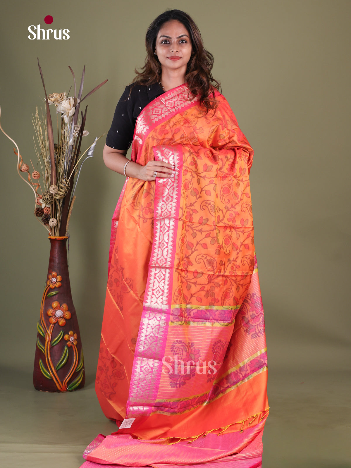 Semi Pochampally Saree - EFS30306