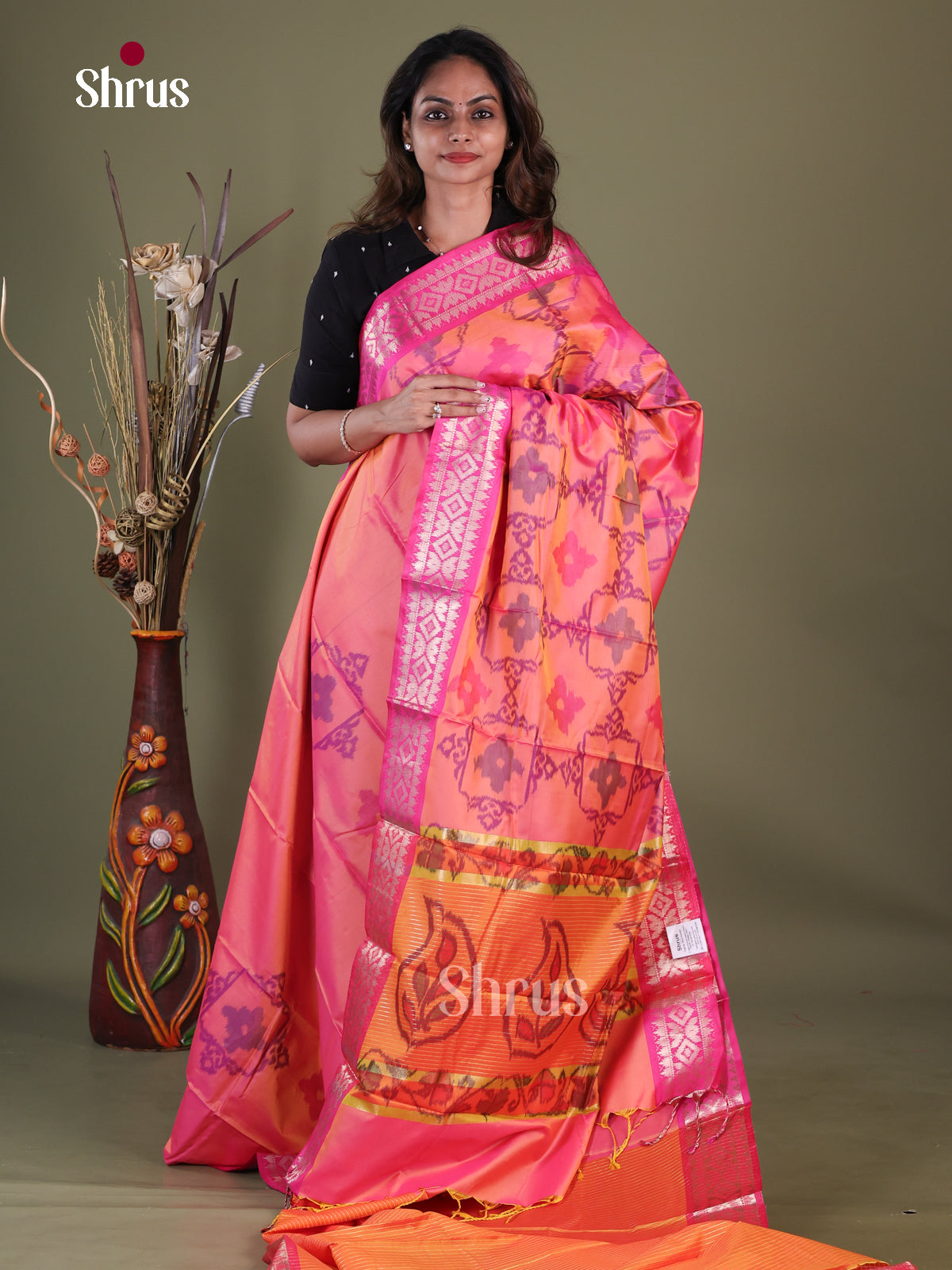 Semi Pochampally Saree - EFS30307