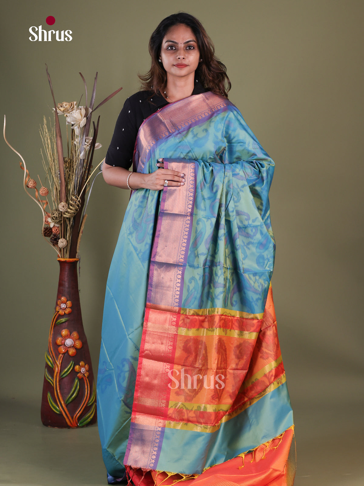 Semi Pochampally Saree - EFS30312