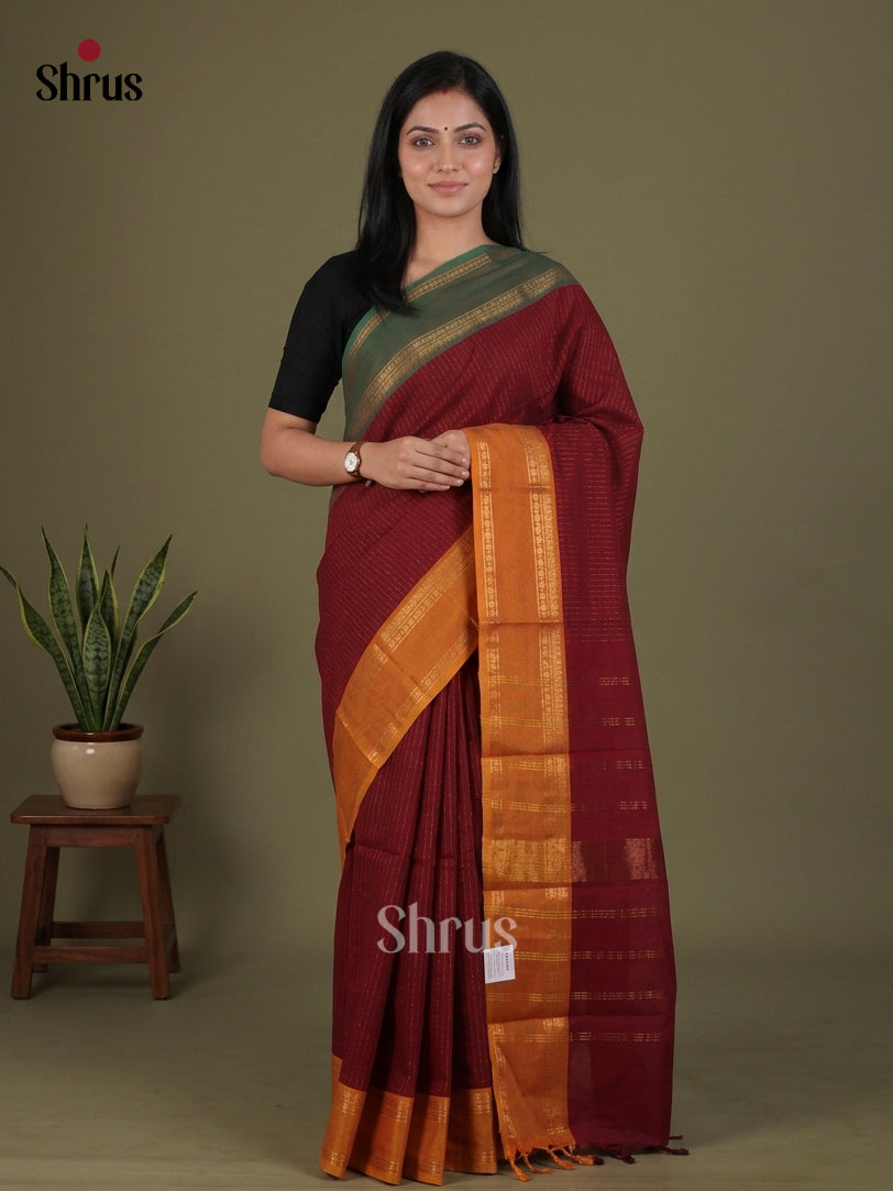 Chettinad Cotton Saree - EGS01034 - Shop on Shrus.com