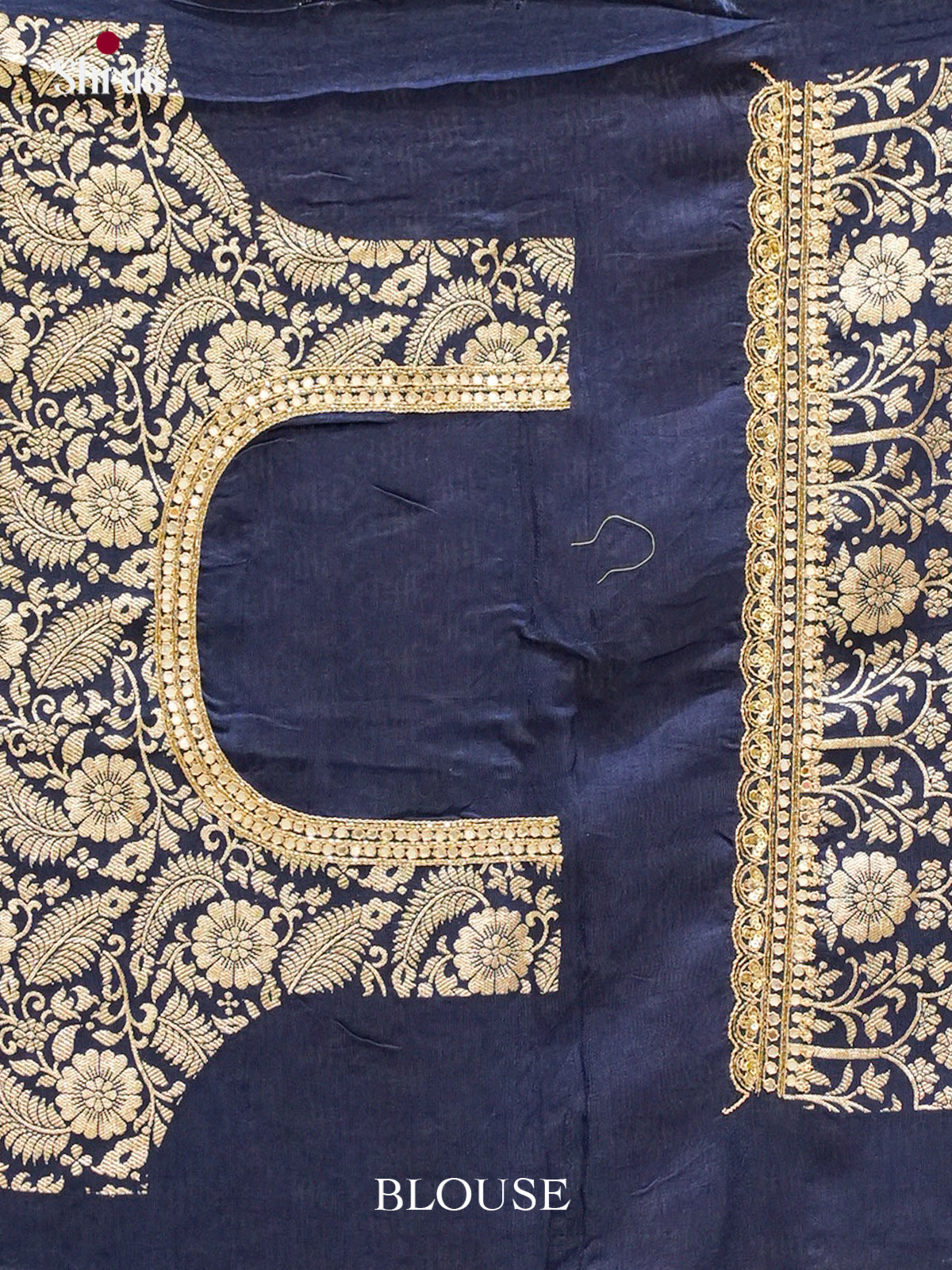 Red Modal Silk Saree — Ajrakh Hand Block Print