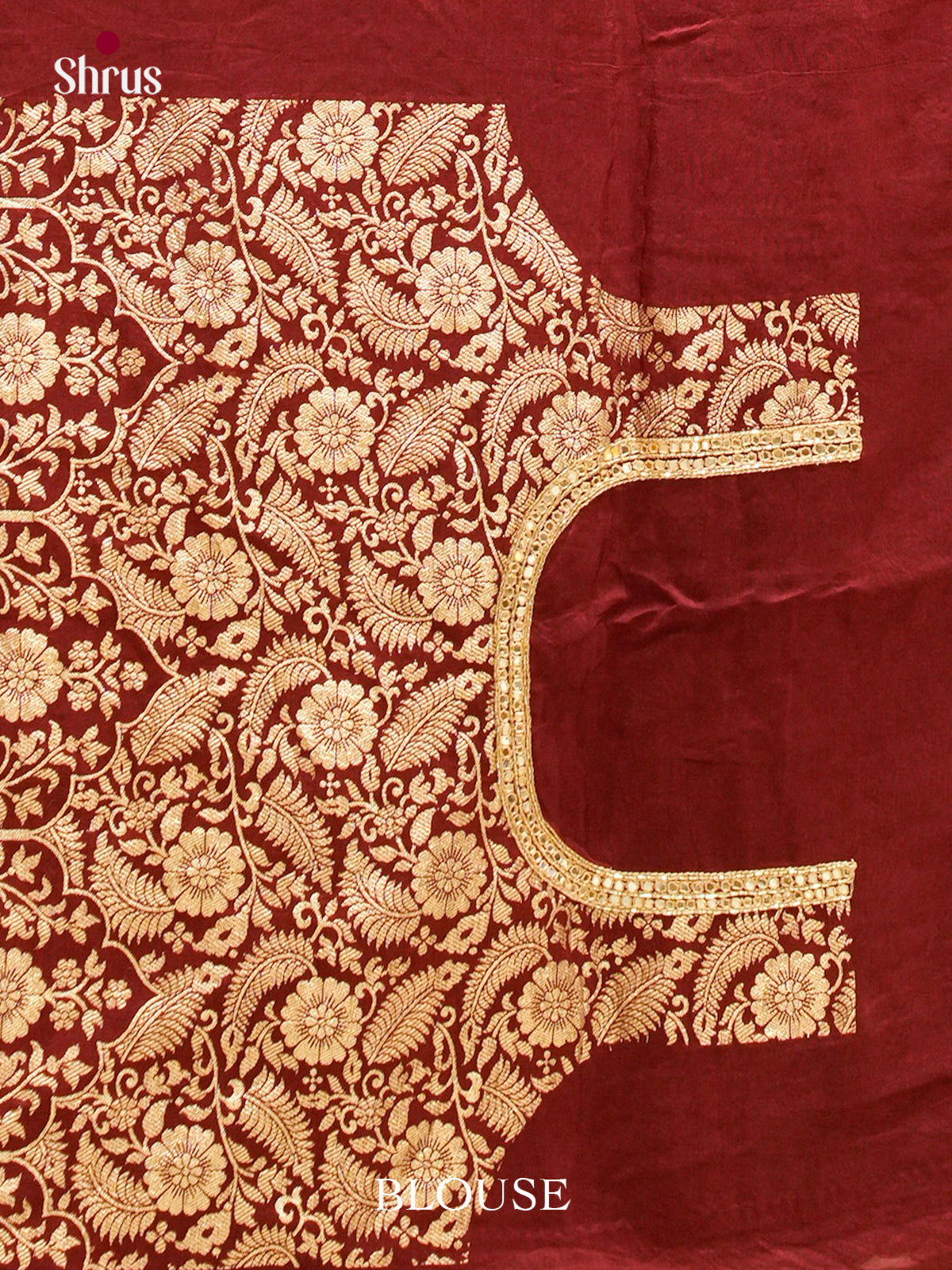 Blue Modal Silk Saree — Ajrakh Hand Block Print — EGS01076