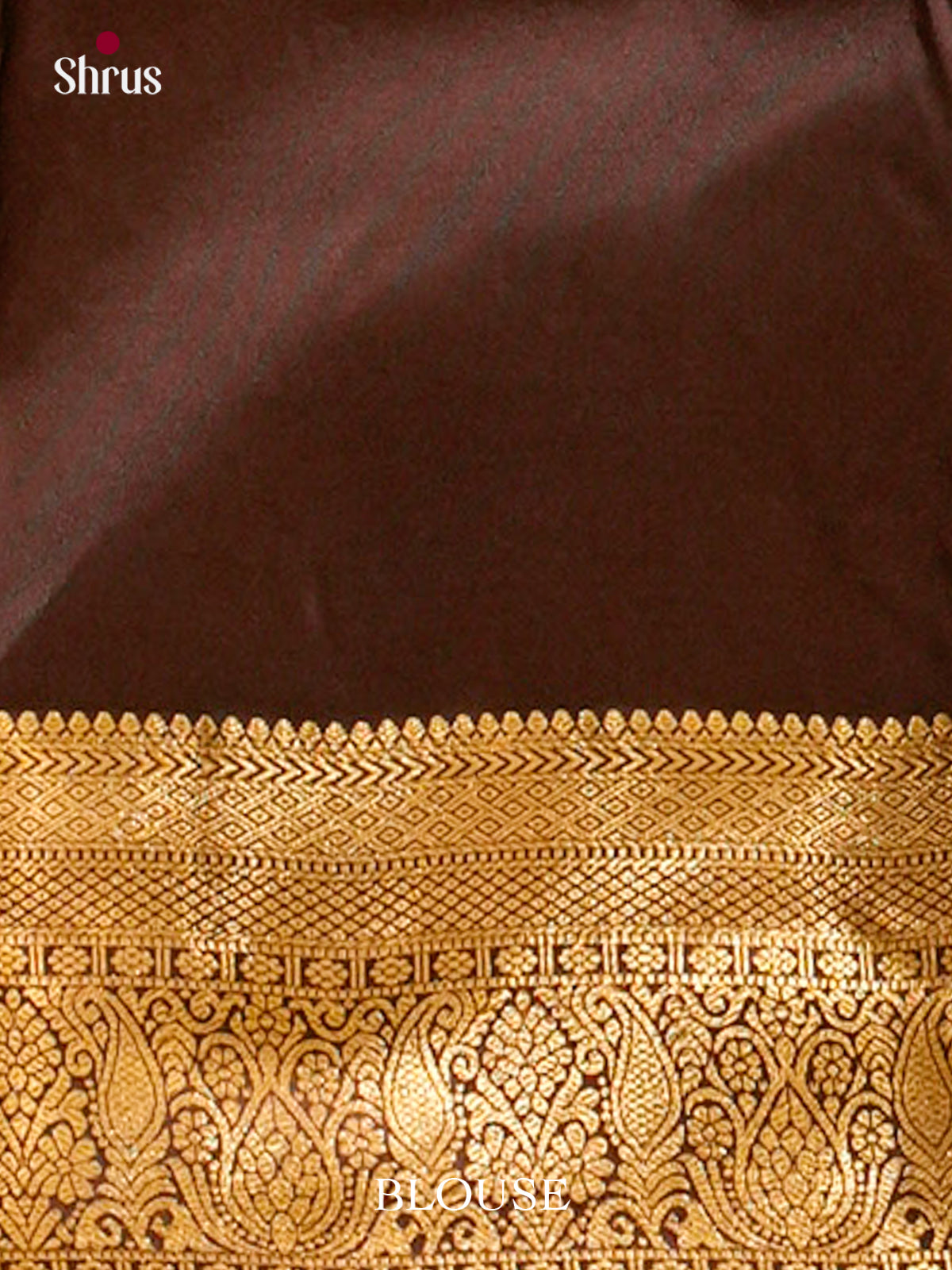 Mustard Green Halfpure Kanchipuram Silk Saree with Floral Buttas | Dark Brown Contrast Border