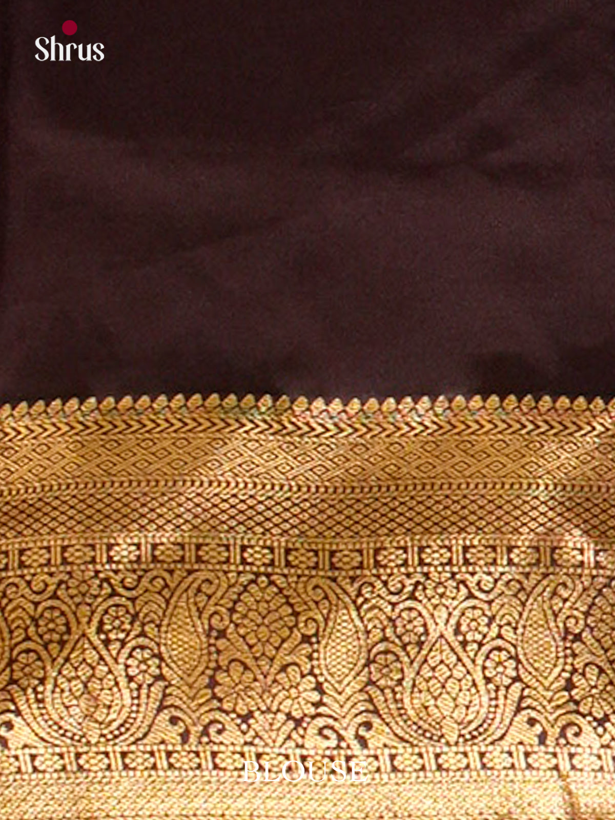 Peacock Green Halfpure Kanchipuram Silk Saree with Floral Buttas | Dark Brown Contrast Border