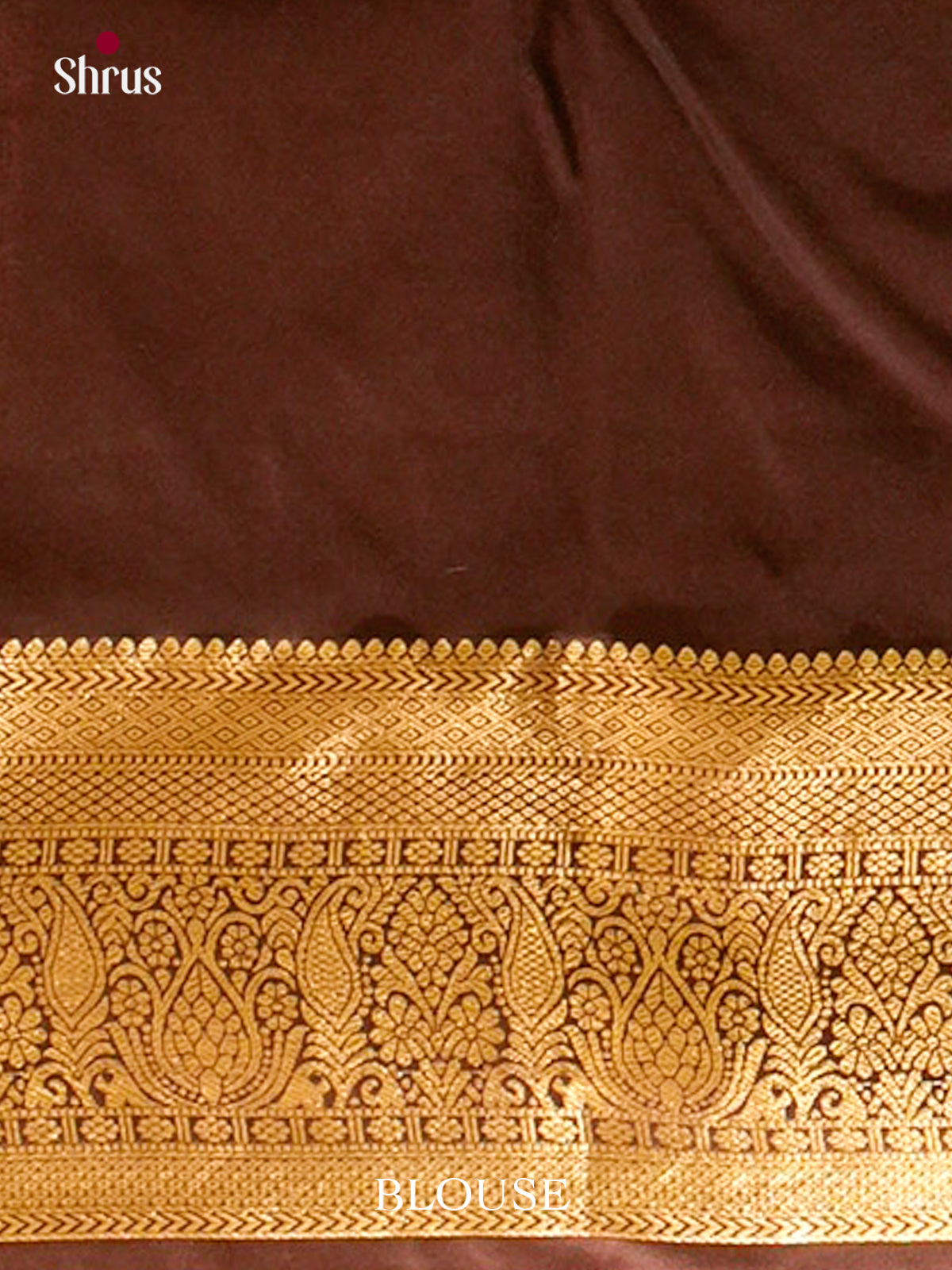 Parrot Green Halfpure Kanchipuram Silk Saree with Floral Buttas | Dark Brown Contrast Border