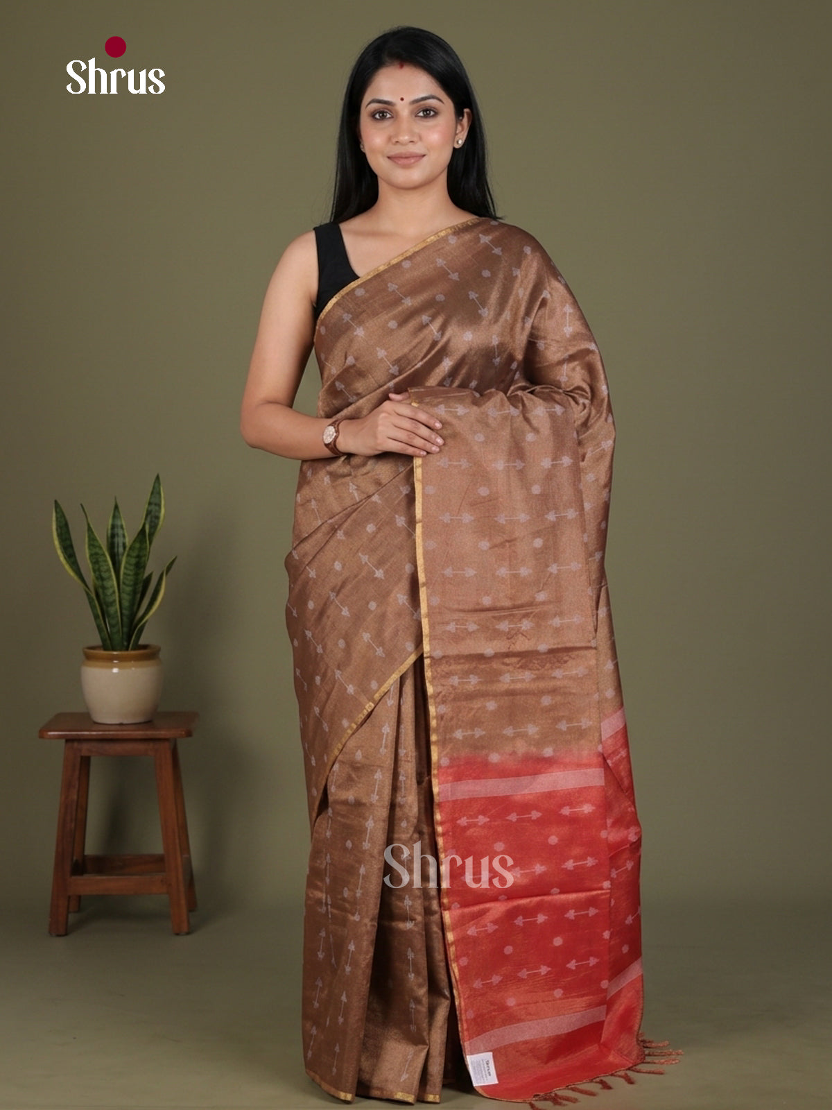 Semi Tissue Saree - EGS01117 - Shop on Shrus.com