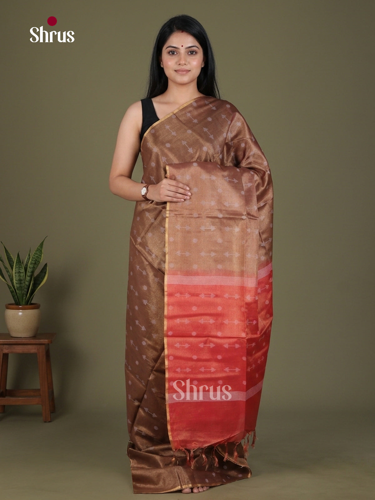 Semi Tissue Saree - EGS01125 - Shop on Shrus.com