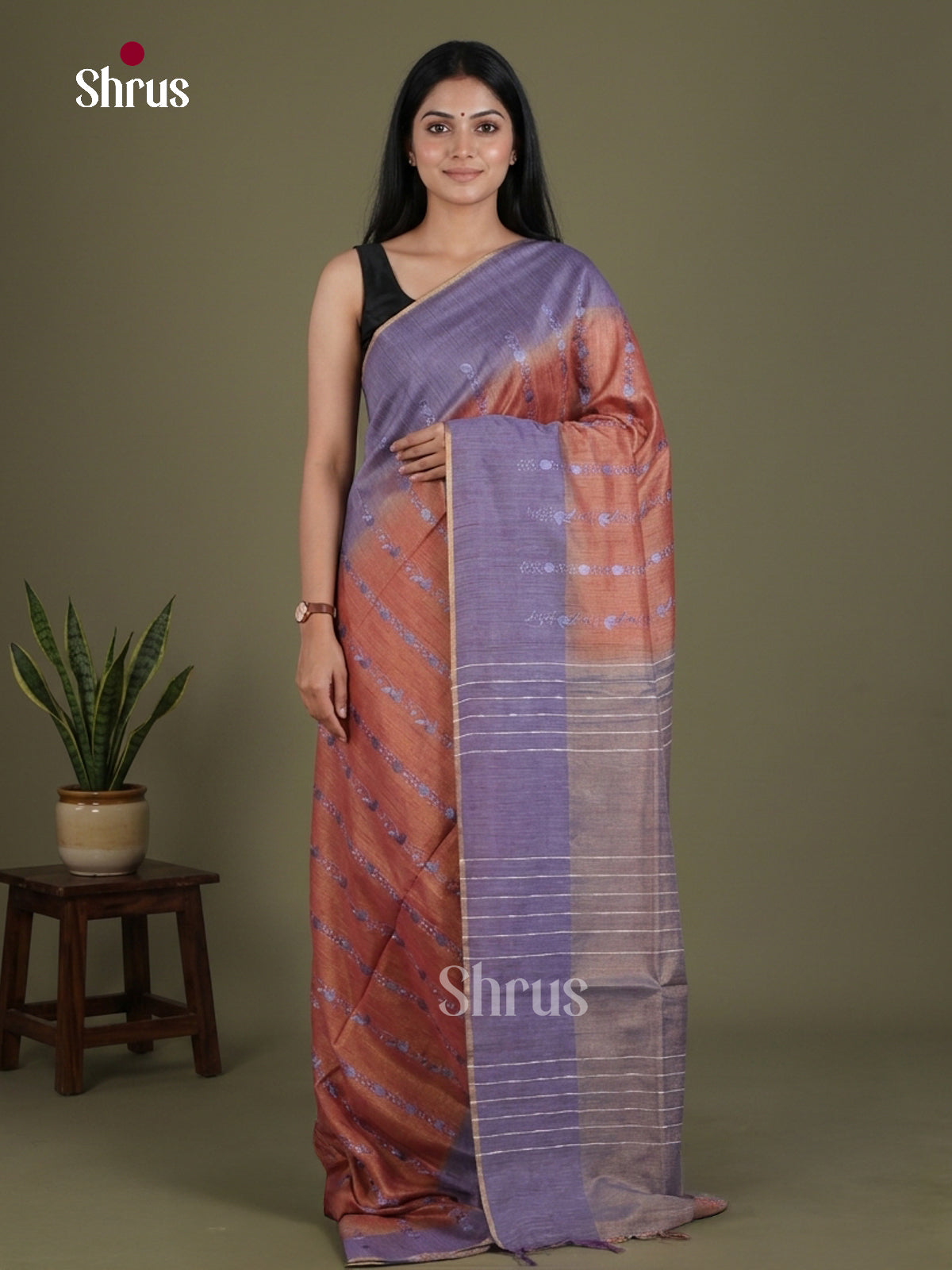 Tissue Embroidery Saree - EGS01146 - Shop on Shrus.com