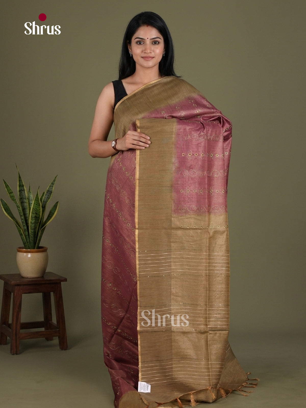 Tissue Embroidery Saree - EGS01178 - Shop on Shrus.com
