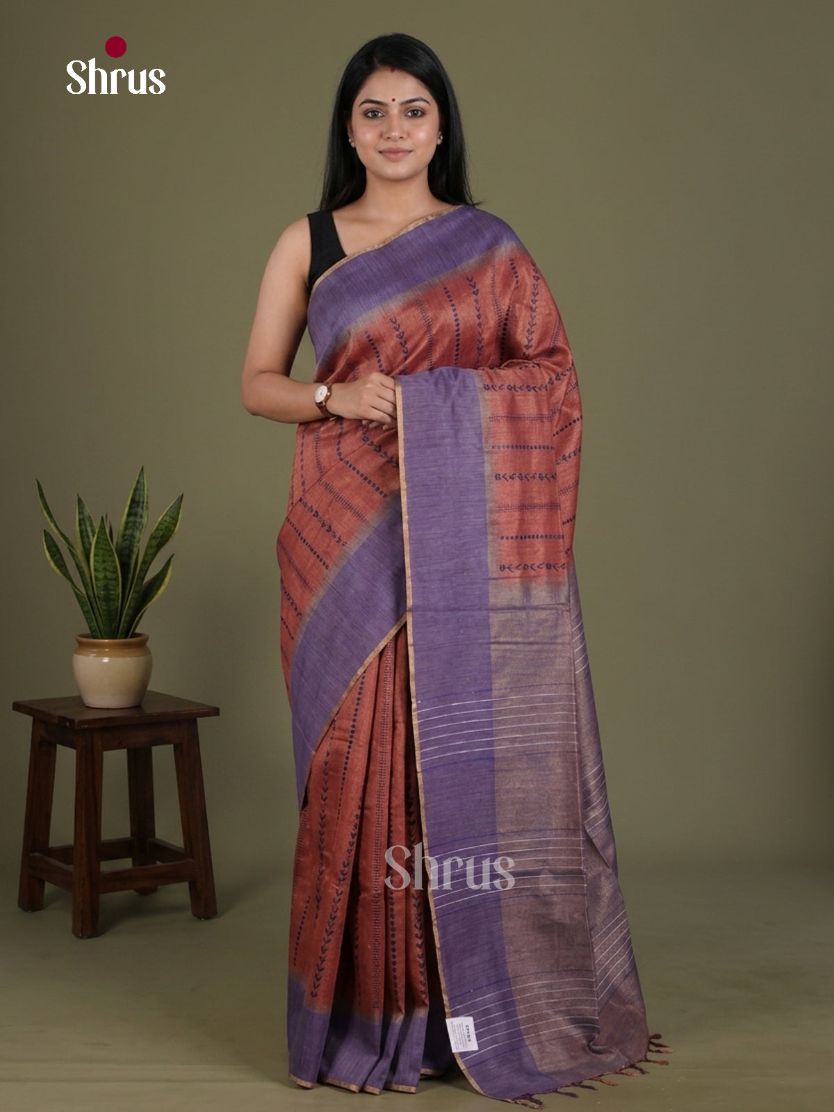 Tissue Embroidery Saree - EGS01180 - Shop on Shrus.com