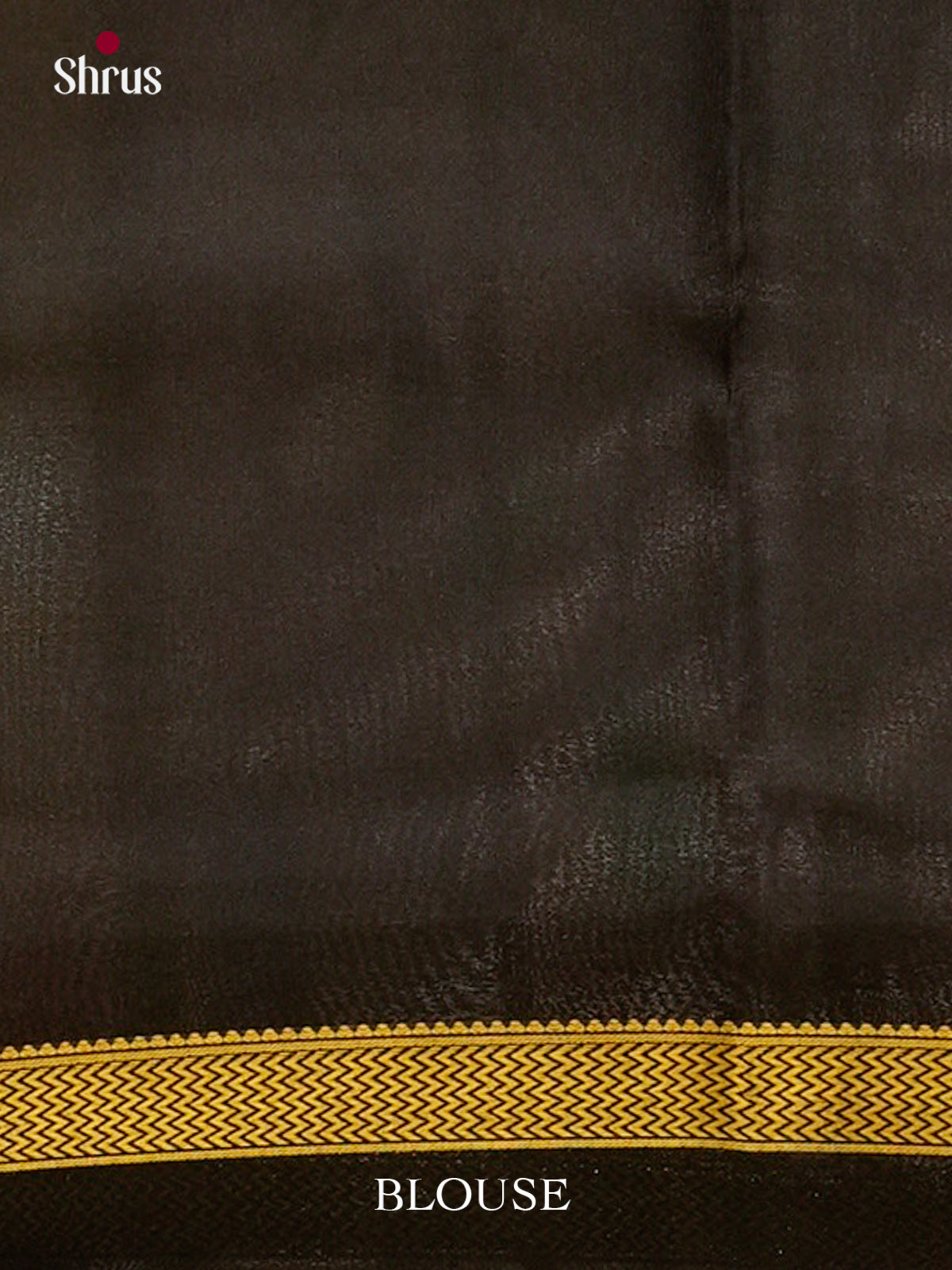 Purple Mysore Silk Saree with Floral Buttas | Black Contrast Border — Contrast Border with Motifs - Shop on Shrus.com