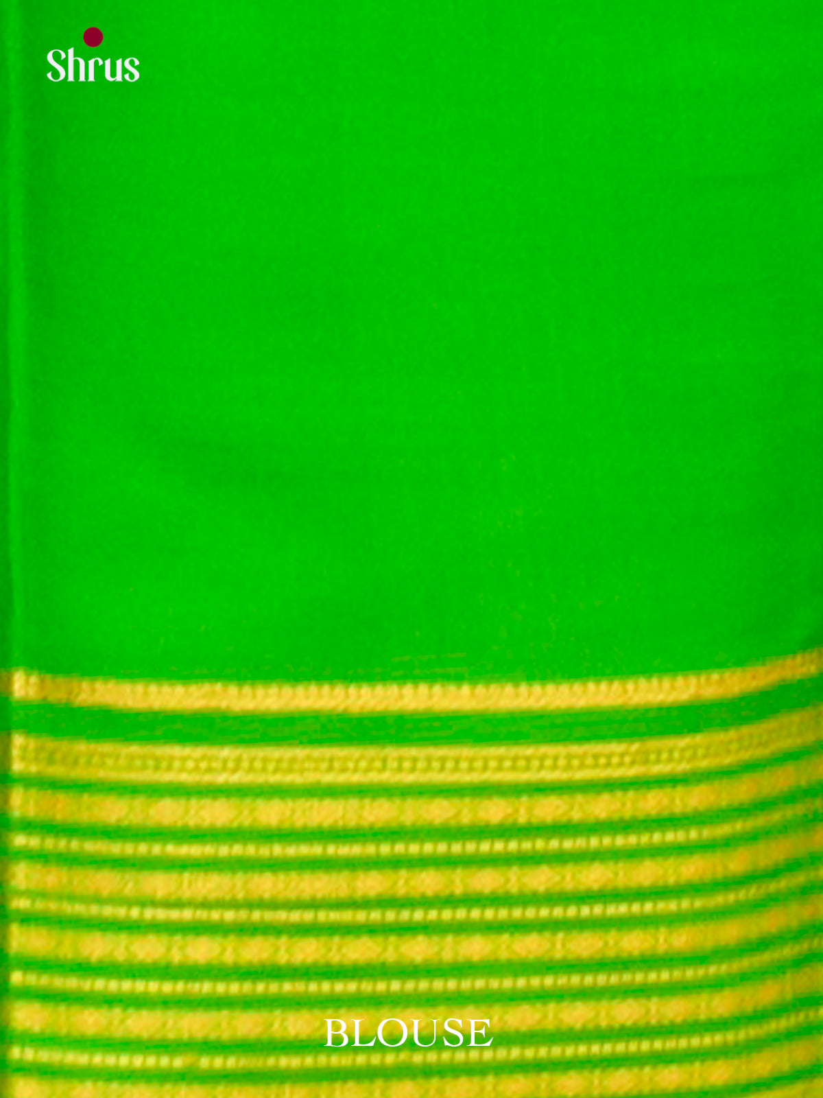 Sky Blue Mysore Silk Saree with Floral Buttas | Parrot Green Contrast Border