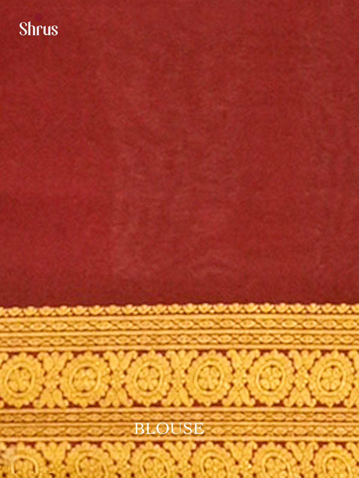 Baby Pink Mysore Silk Saree with Floral Buttas | Maroon Contrast Border — Contrast Border with Motifs - Shop on Shrus.com