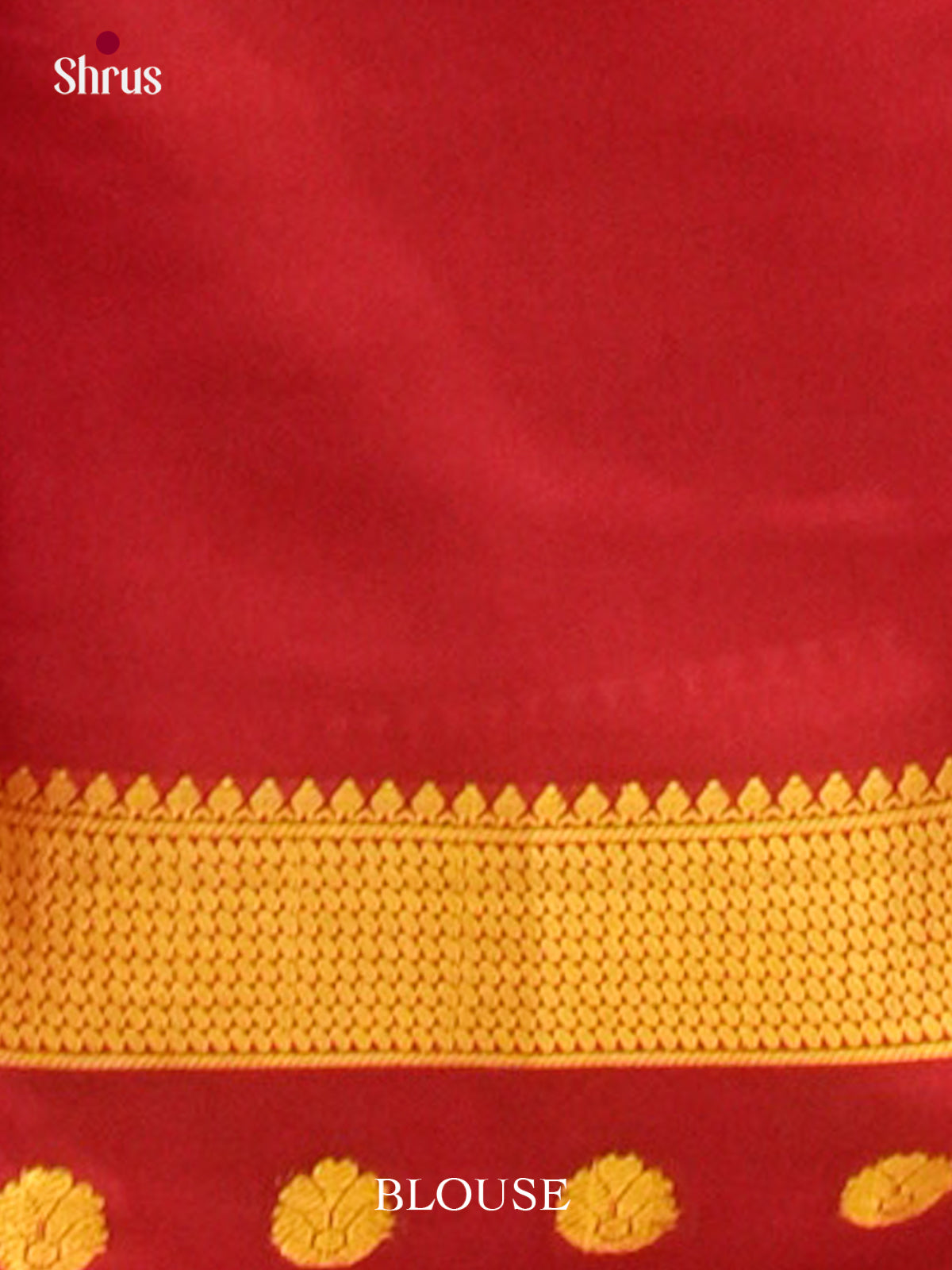 Sky Blue Mysore Silk Saree with Floral Buttas | Red Contrast Border