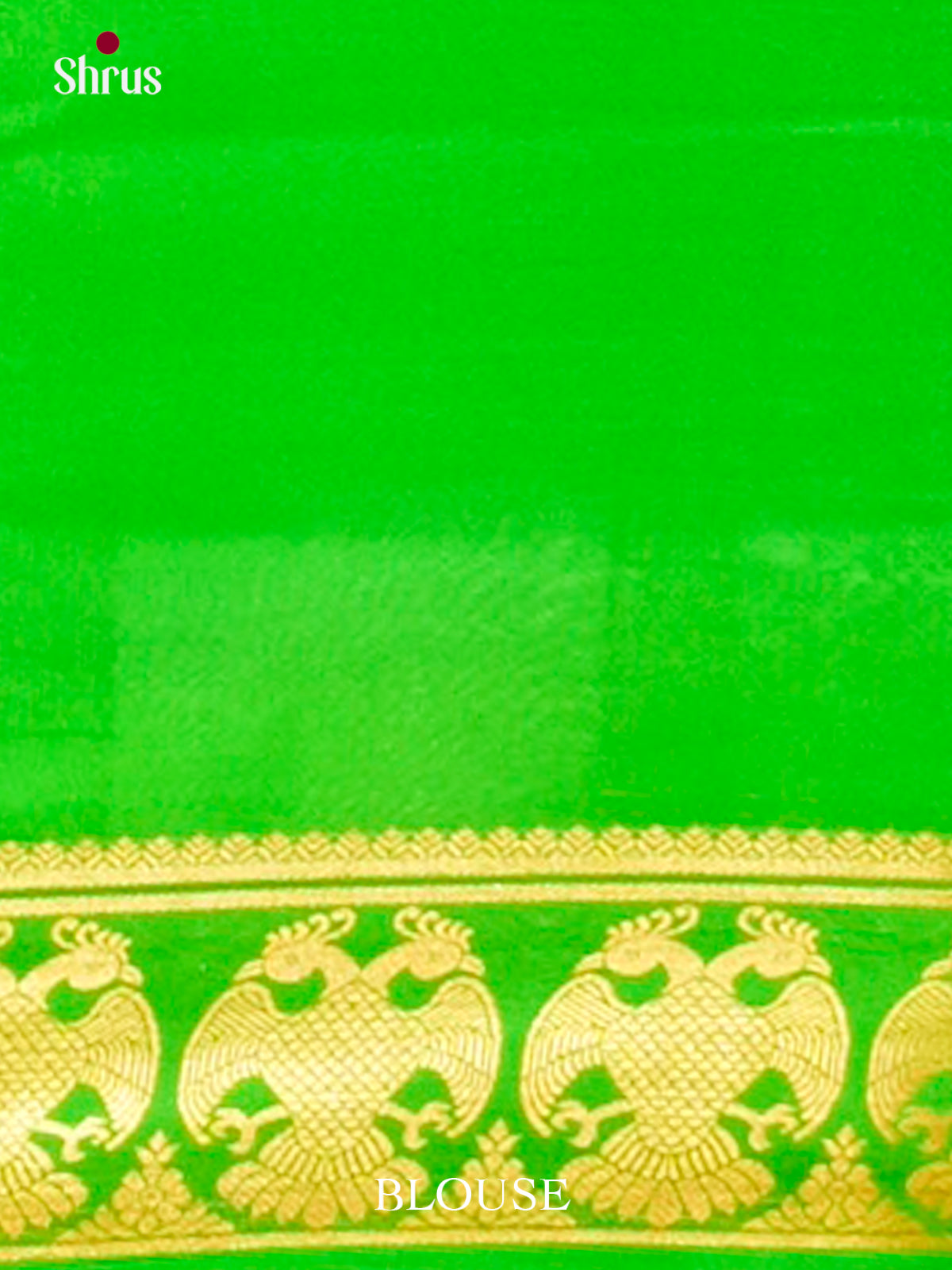 Purple Mysore Silk Saree with Floral Buttas | Parrot Green Contrast Border - Shop on Shrus.com