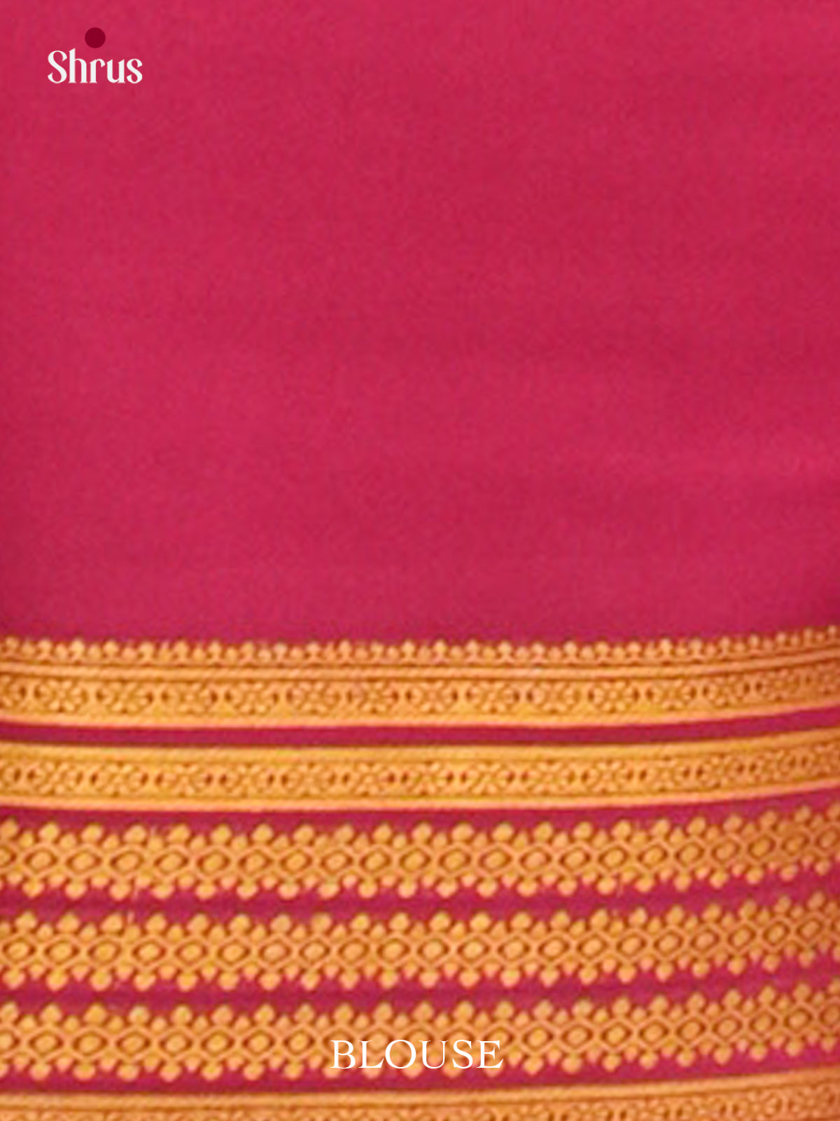 Lemon Yellow Mysore Silk Saree with Floral Buttas | Pink Contrast Border - Shop on Shrus.com