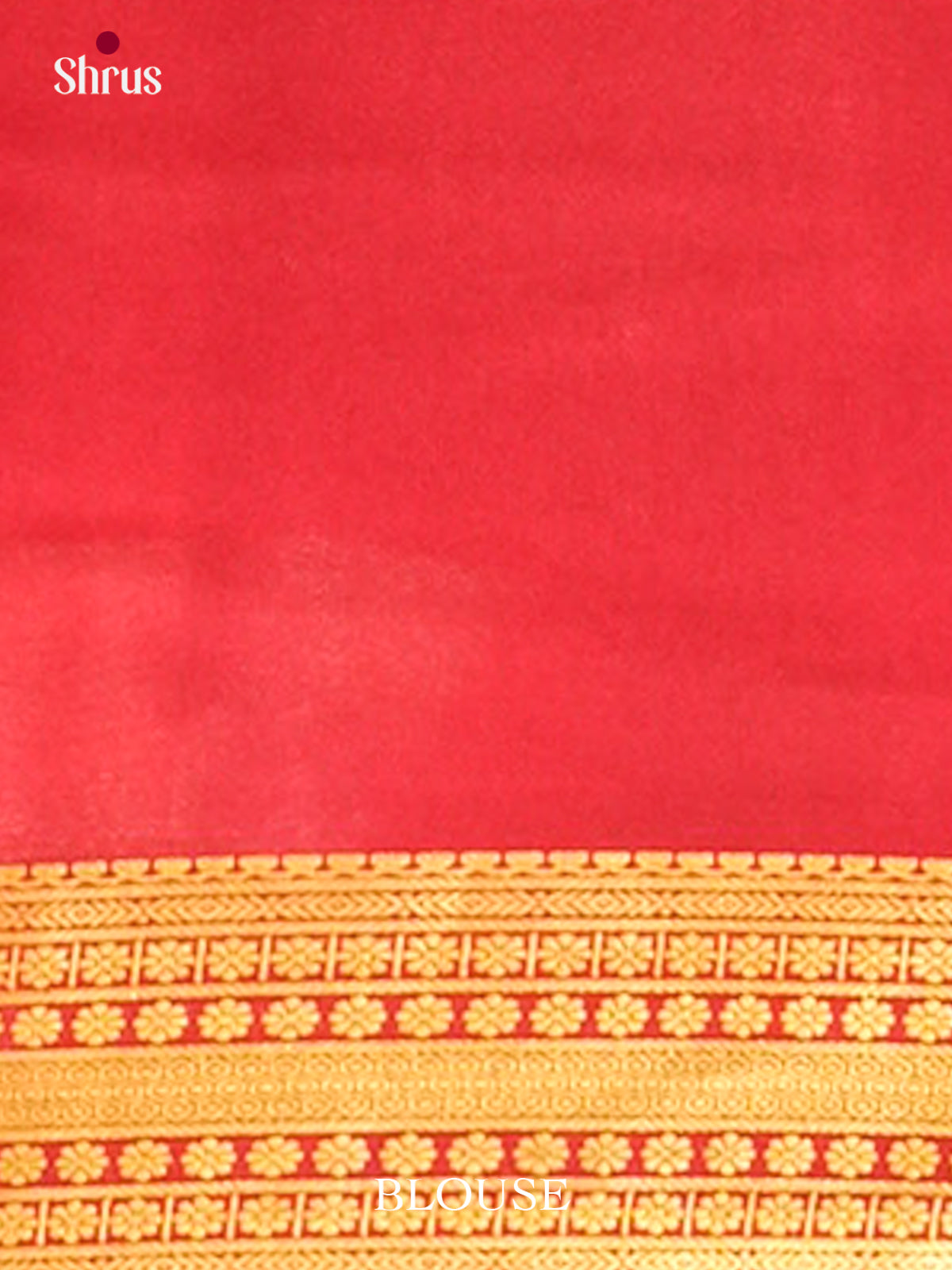 Yellow Mysore Silk Saree with Floral Buttas | Red Contrast Border - Shop on Shrus.com