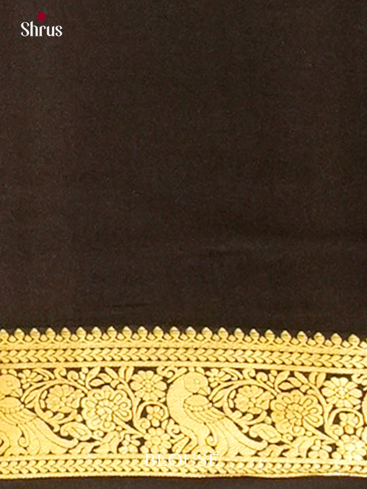 Red Mysore Silk Saree | Black Contrast Border