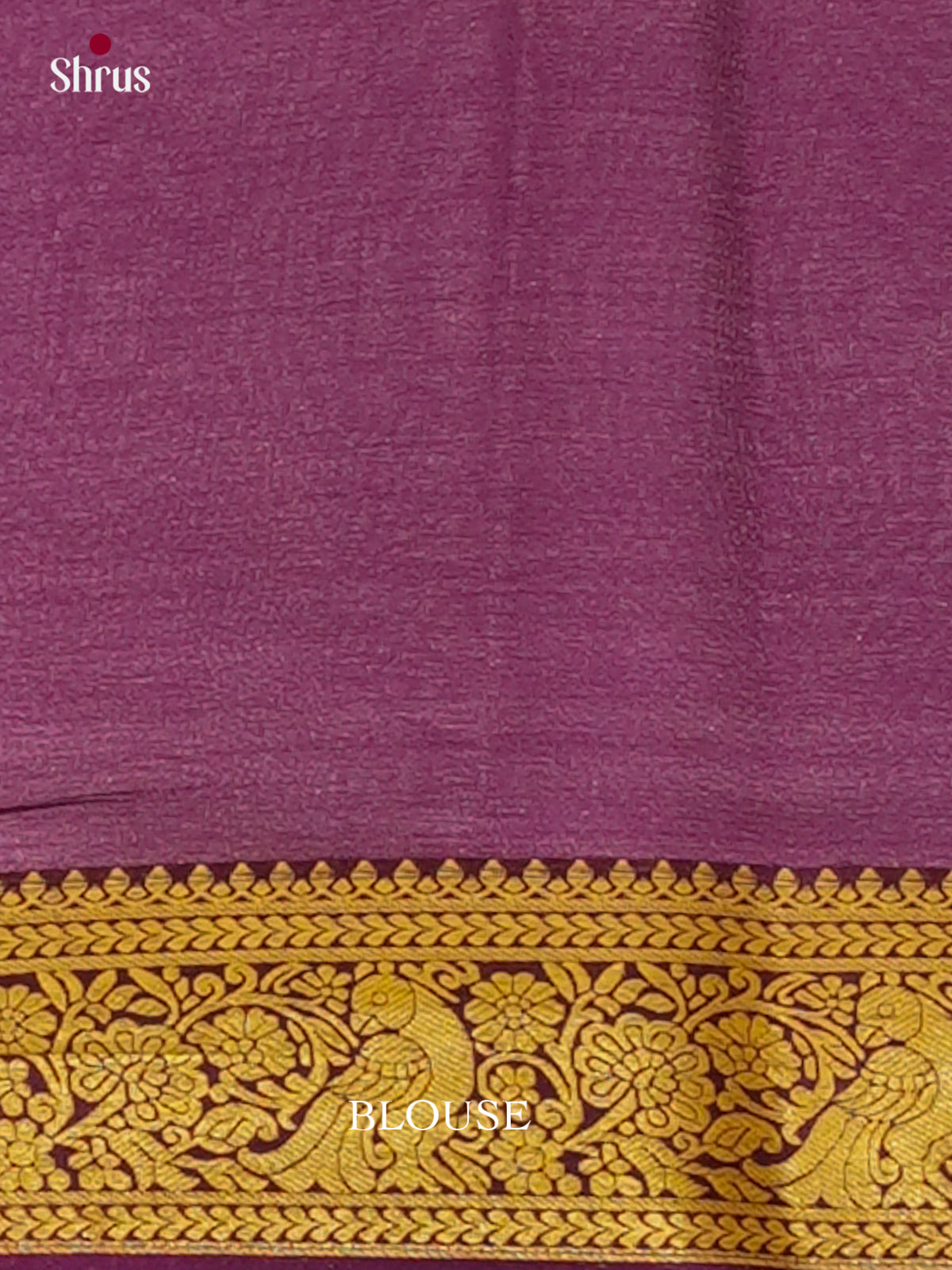 Purple Mysore Silk Saree | Magenta Contrast Border
