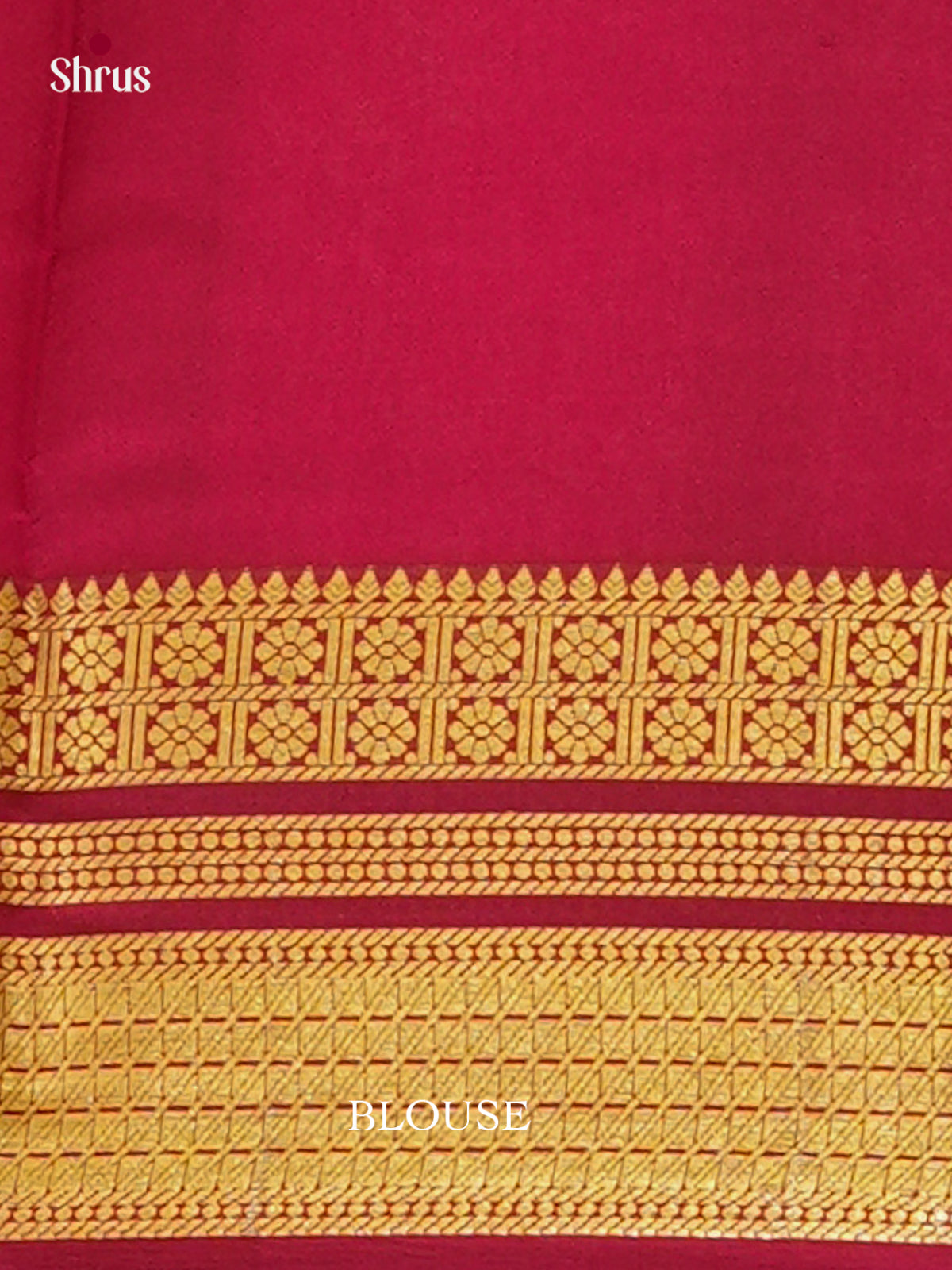 Dark Brown Mysore Silk Saree | Pink Contrast Border — EGS02061