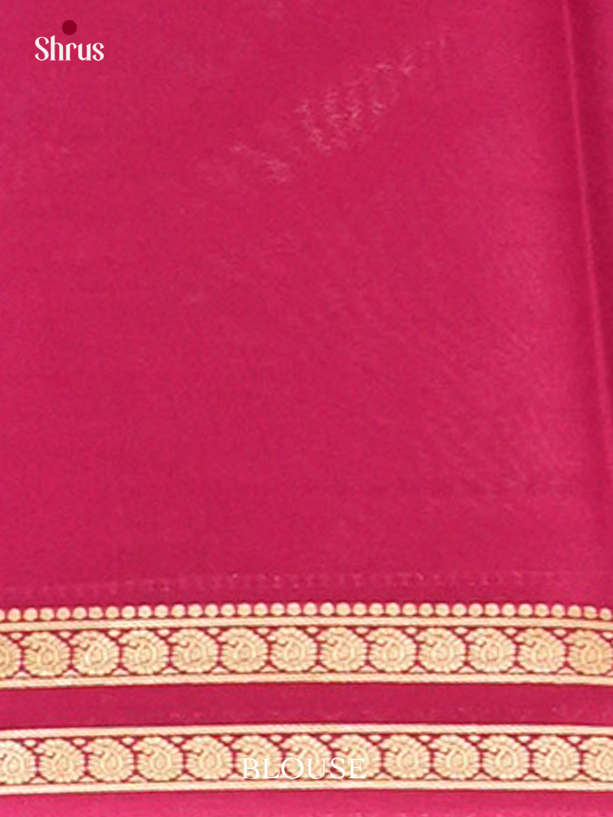 Blue Mysore Silk Saree | Pink Contrast Border - Shop on Shrus.com