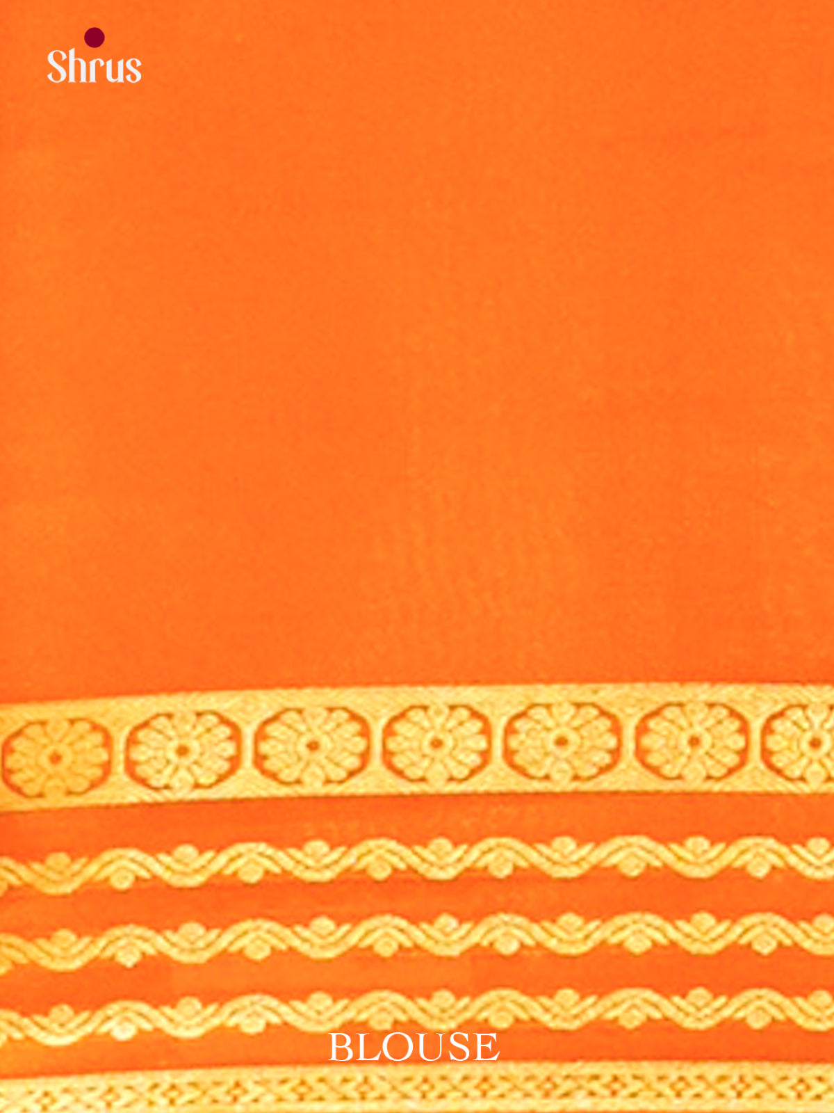 Dark Brown Mysore Silk Saree | Dark Orange Contrast Border