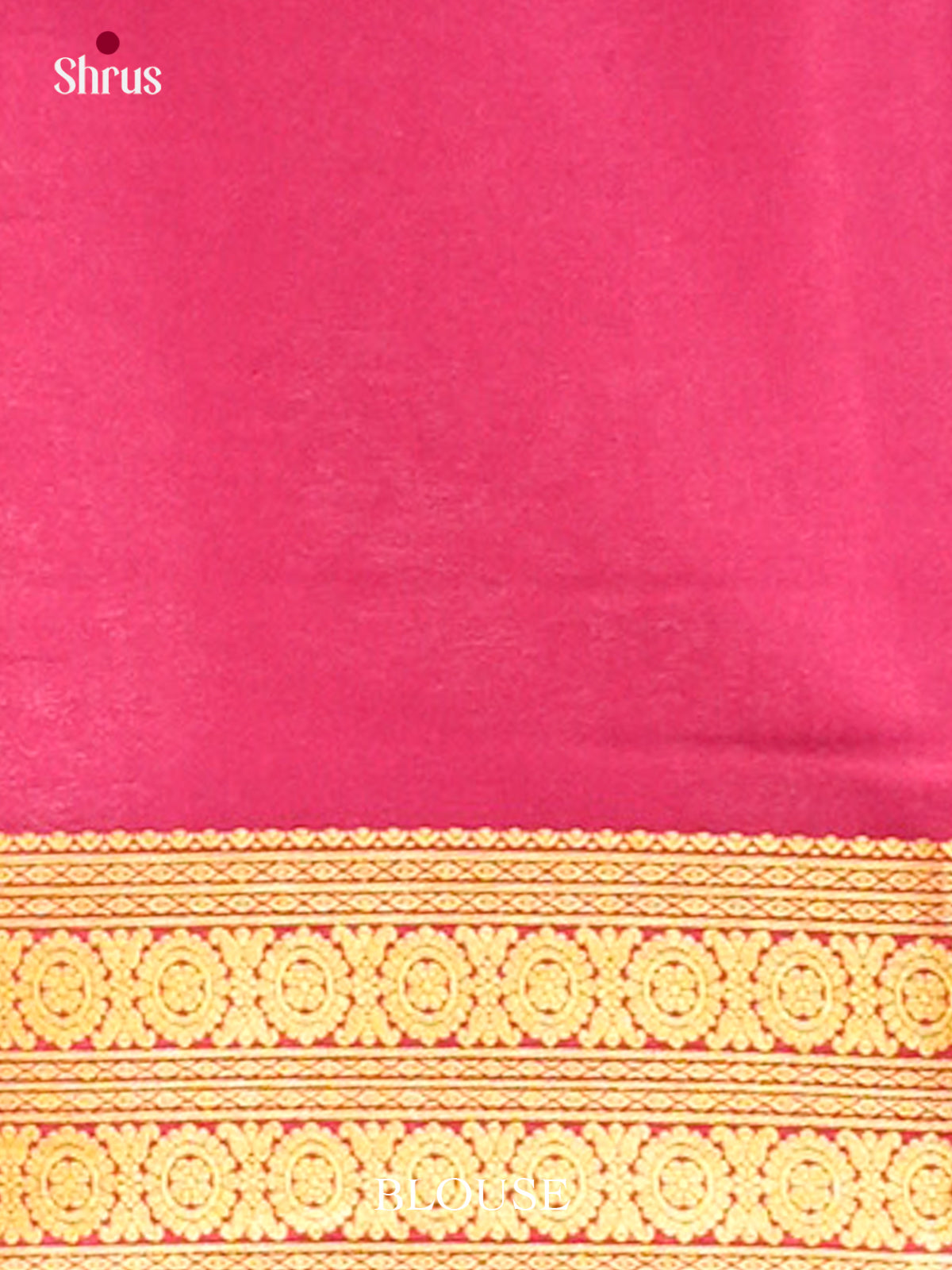 Dark Brown Mysore Silk Saree | Pink Contrast Border — EGS02093 - Shop on Shrus.com