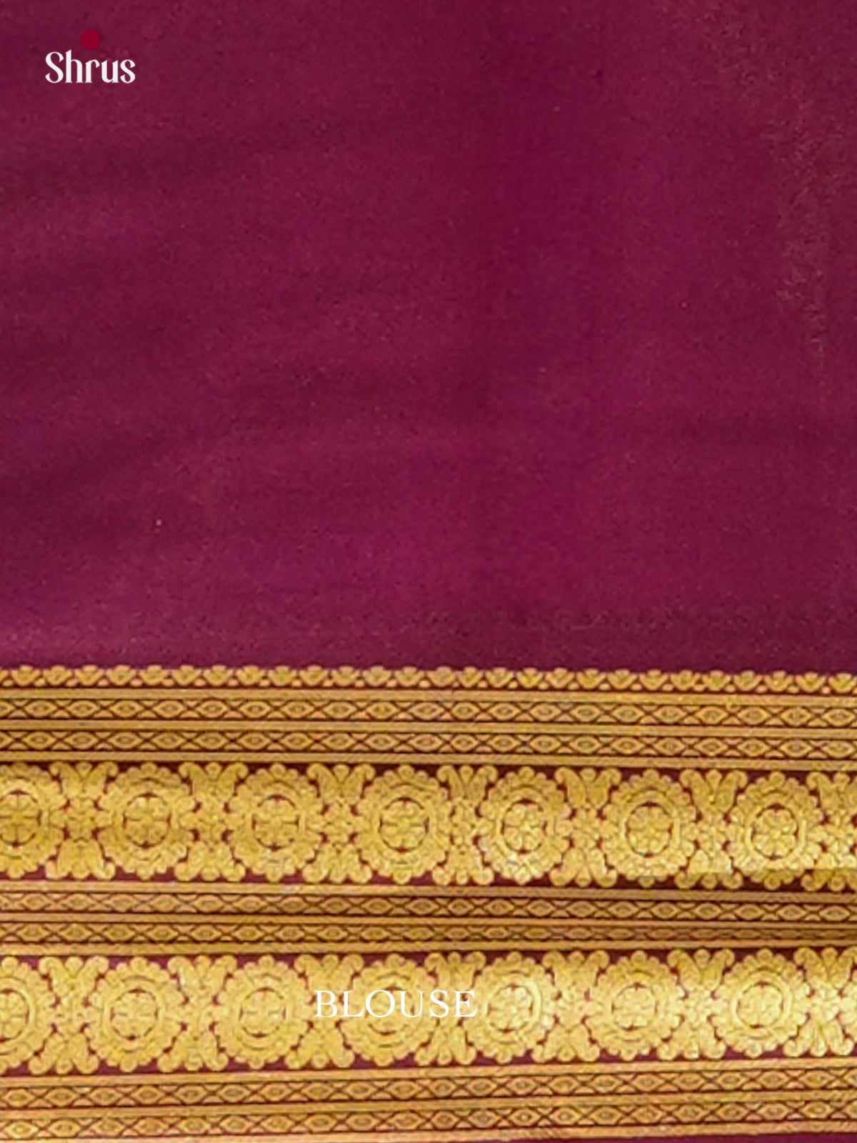 Sky Blue Mysore Silk Saree | Magenta Contrast Border