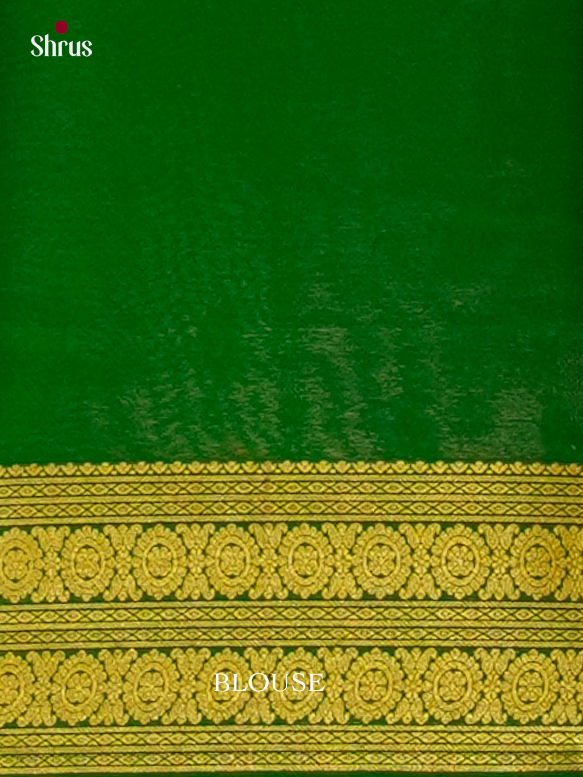 Red Mysore Silk Saree | Green Contrast Border